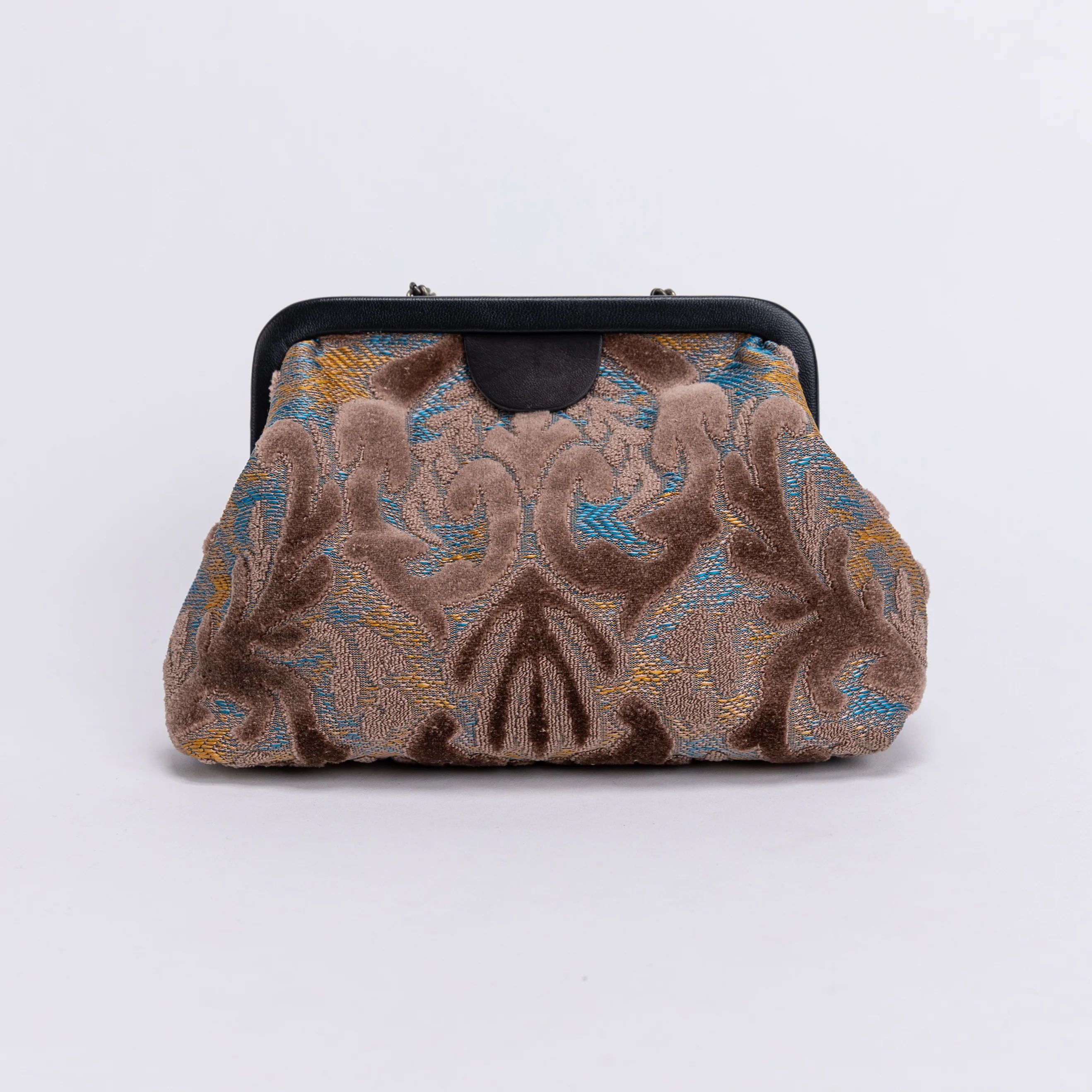 Burnout Velvet Camel Alma Clutch - Image 6