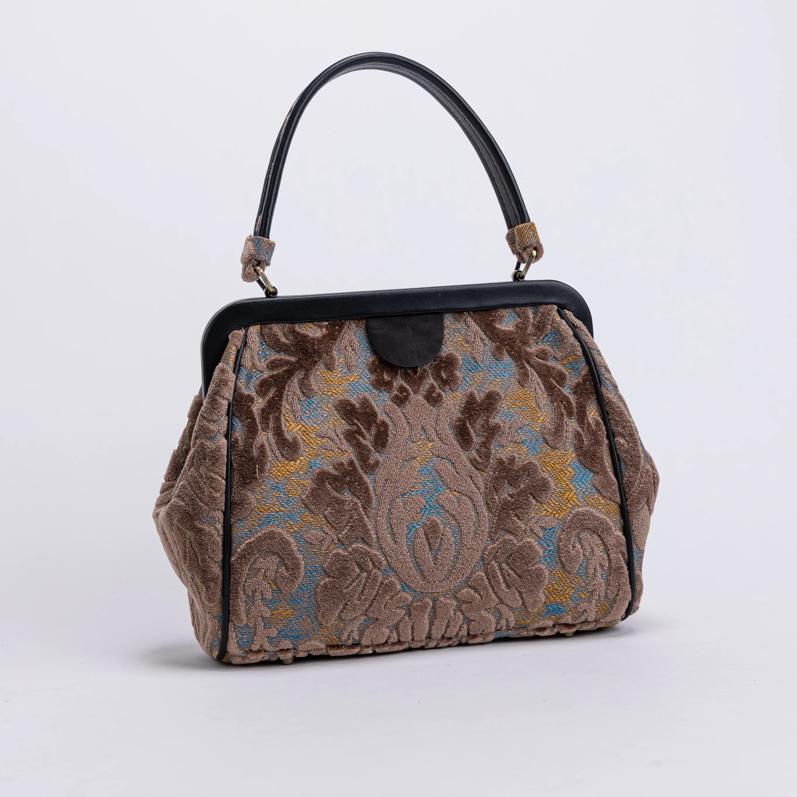 Burnout Velvet Camel Alma Satchel - Image 3