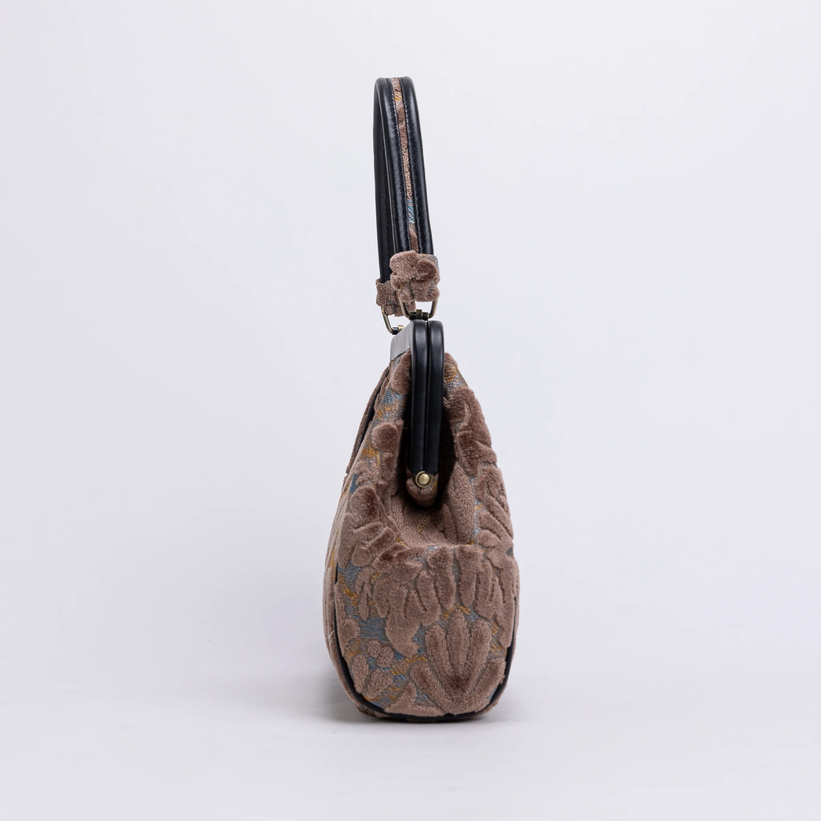 Burnout Velvet Camel Alma Satchel - Image 4