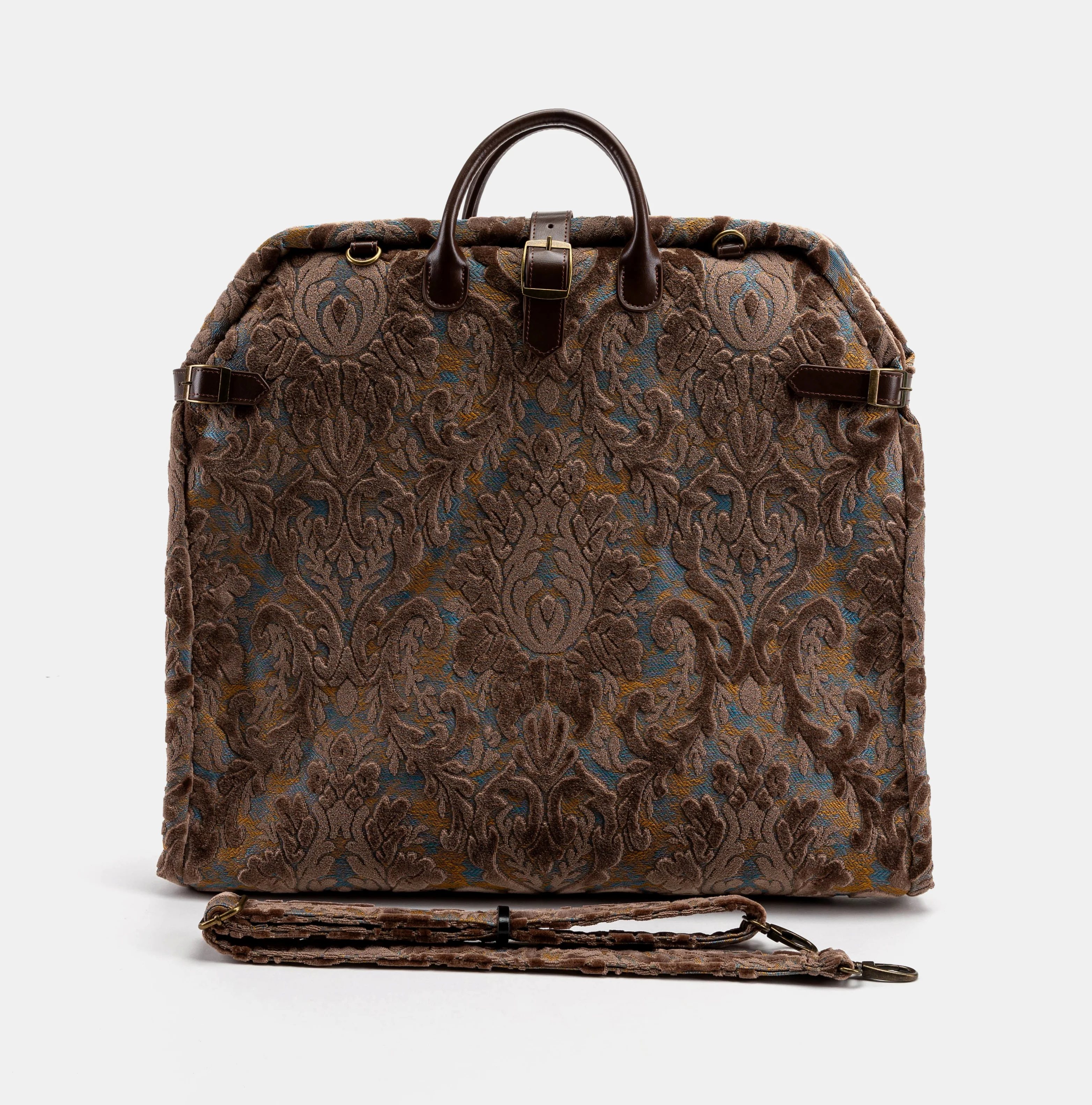 Burnout Velvet Camel Carpet Garment Bag