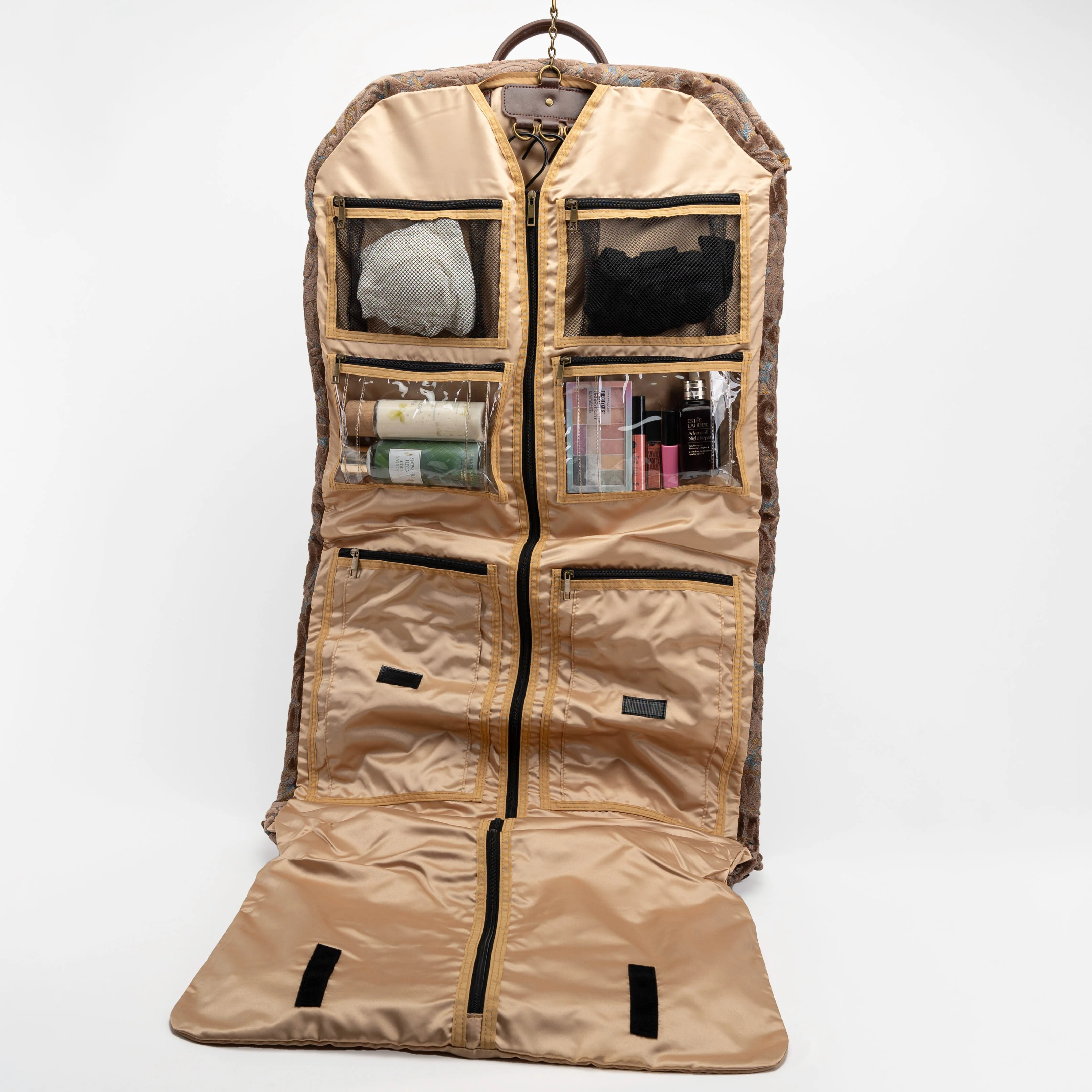Burnout Velvet Camel Carpet Garment Bag - Image 5