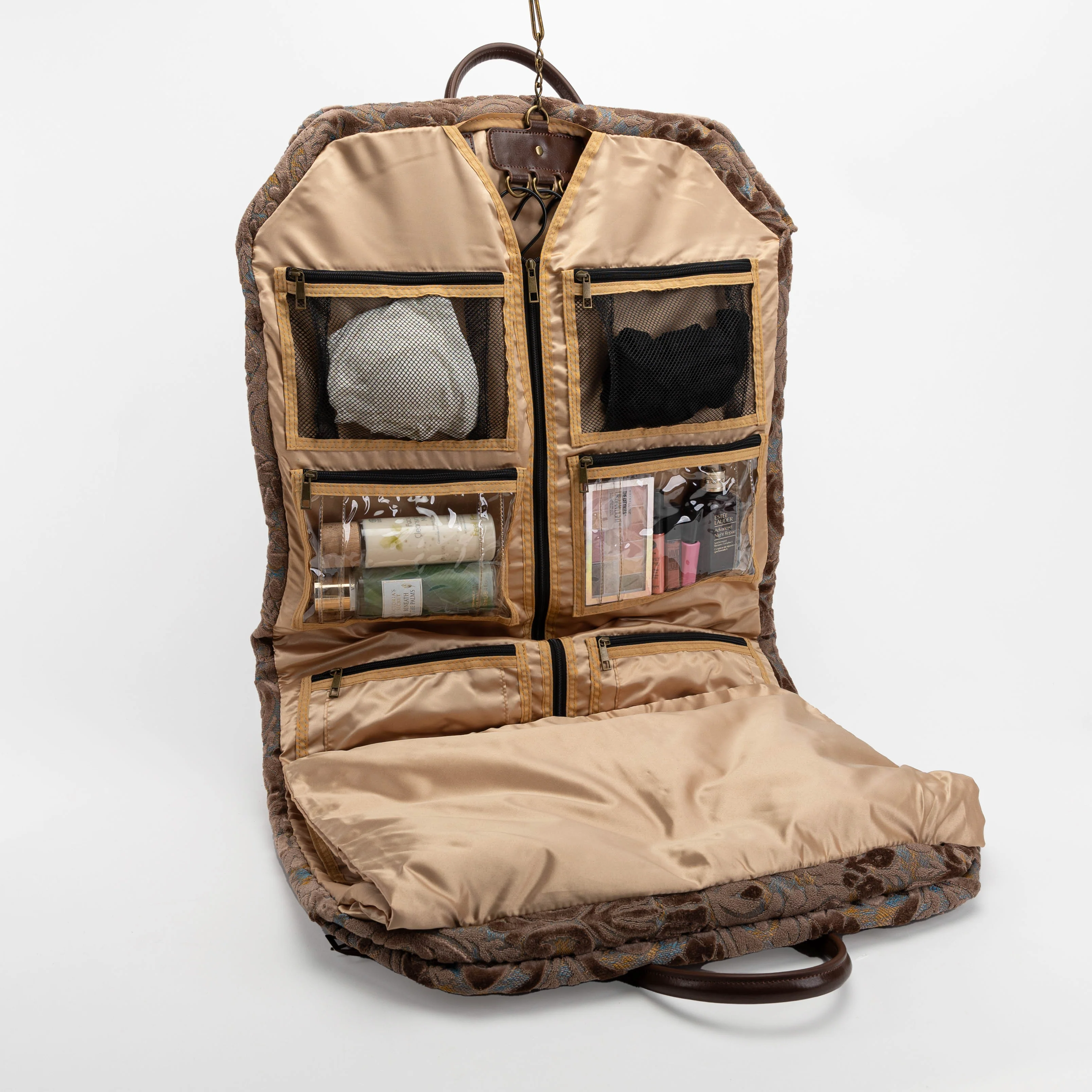 Burnout Velvet Camel Carpet Garment Bag - Image 7