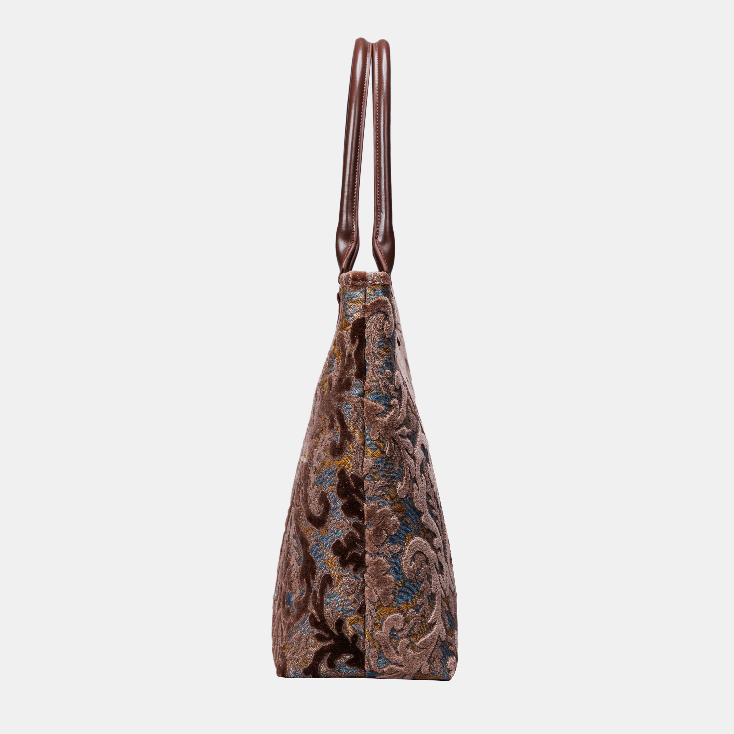 Burnout Velvet Camel Carpet Tote Shopper - Image 4
