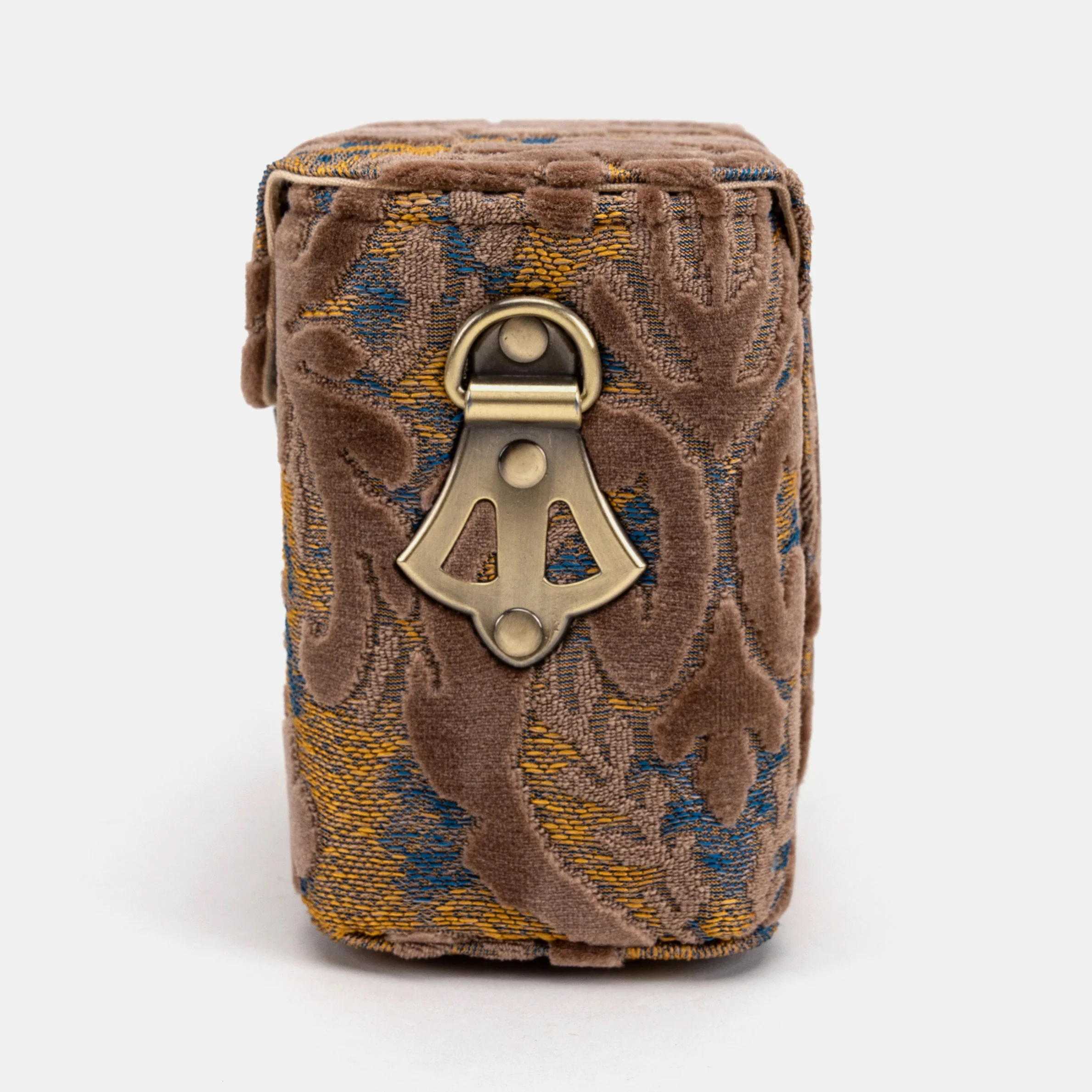 Burnout Velvet Camel Emma Small Train Case Crossbody - Image 6