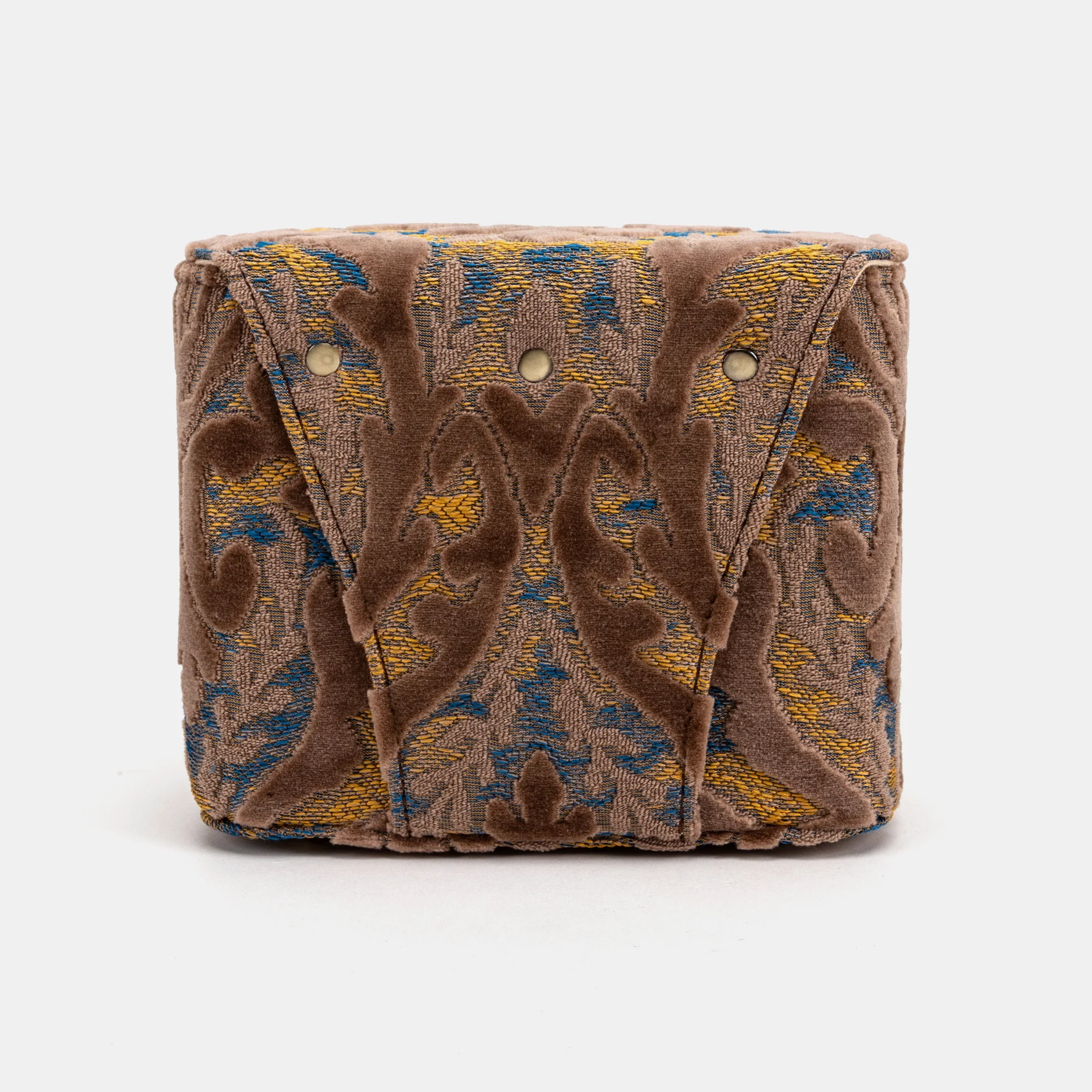 Burnout Velvet Camel Emma Small Train Case Crossbody - Image 7