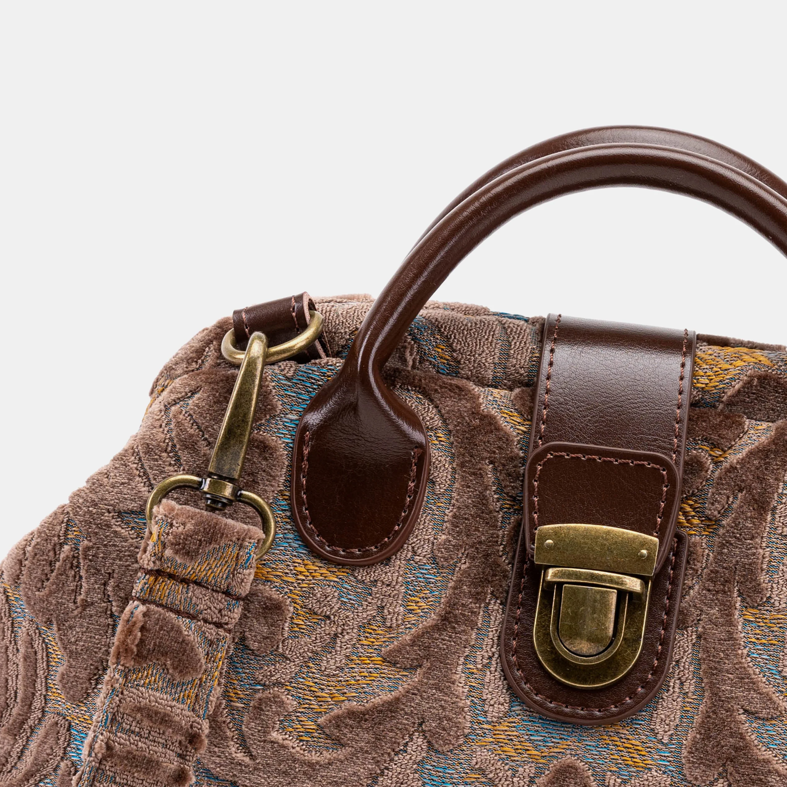 Burnout Velvet Camel Everyday Backpack - Image 4