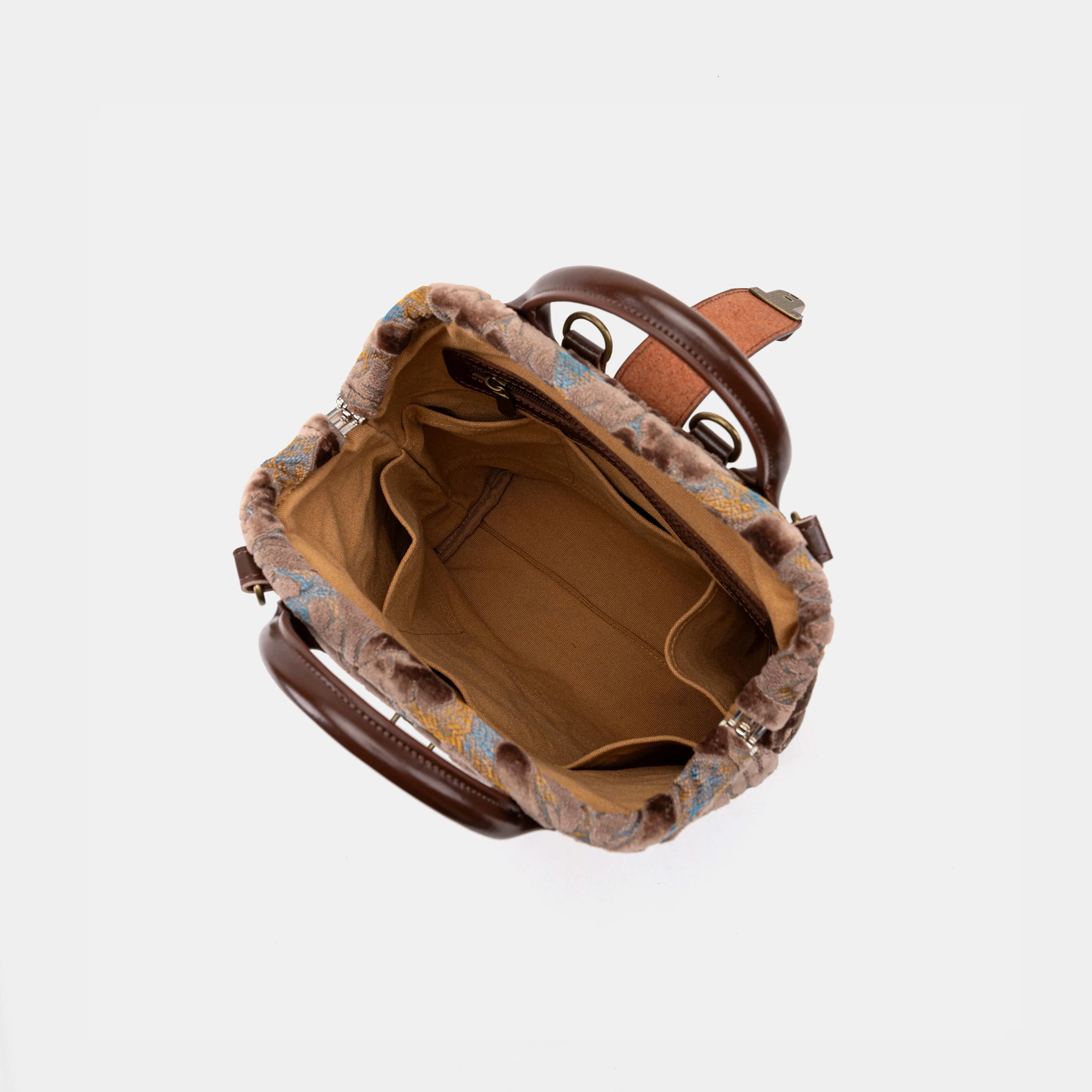 Burnout Velvet Camel Everyday Backpack - Image 9
