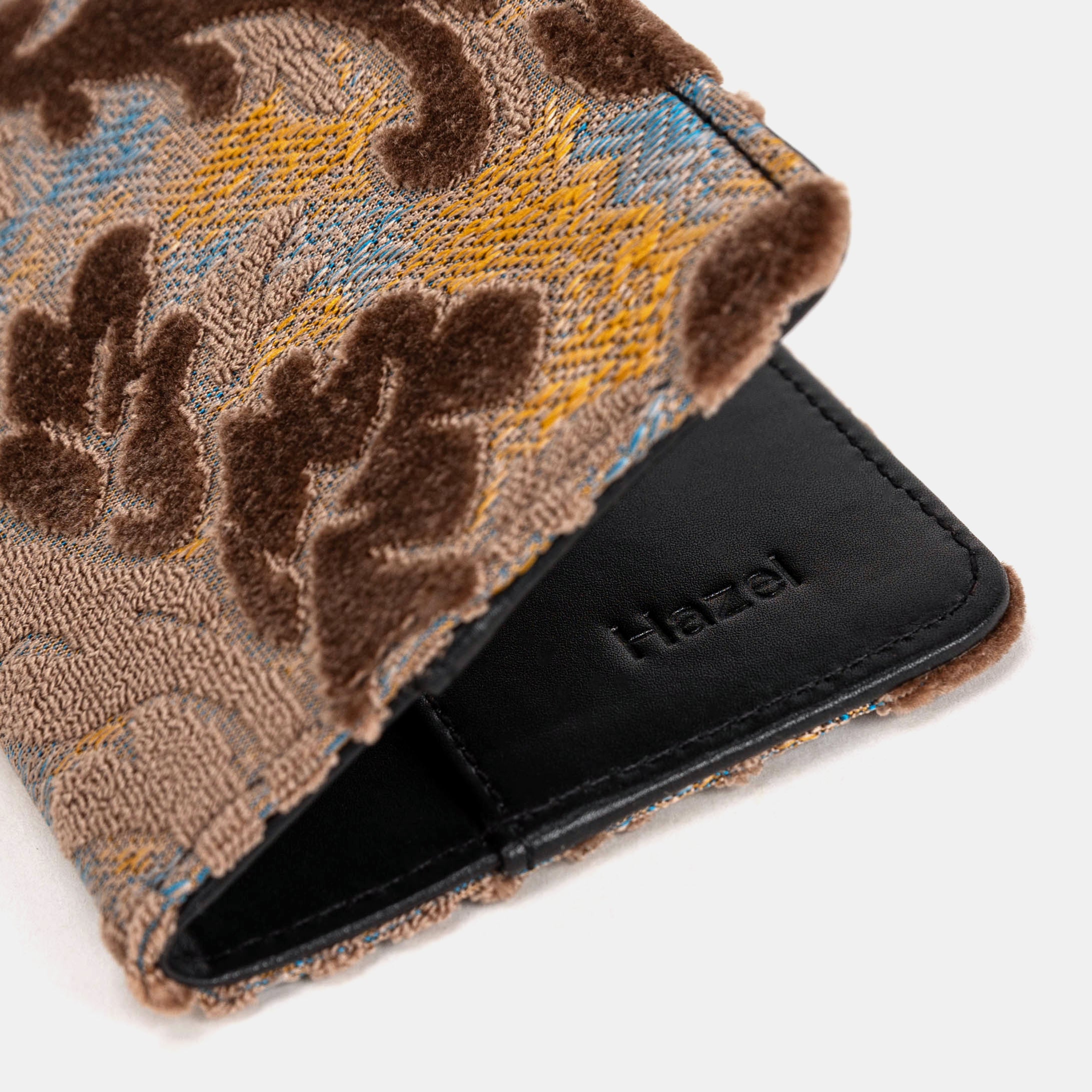 Burnout Velvet Camel Passport Cover - Image 4