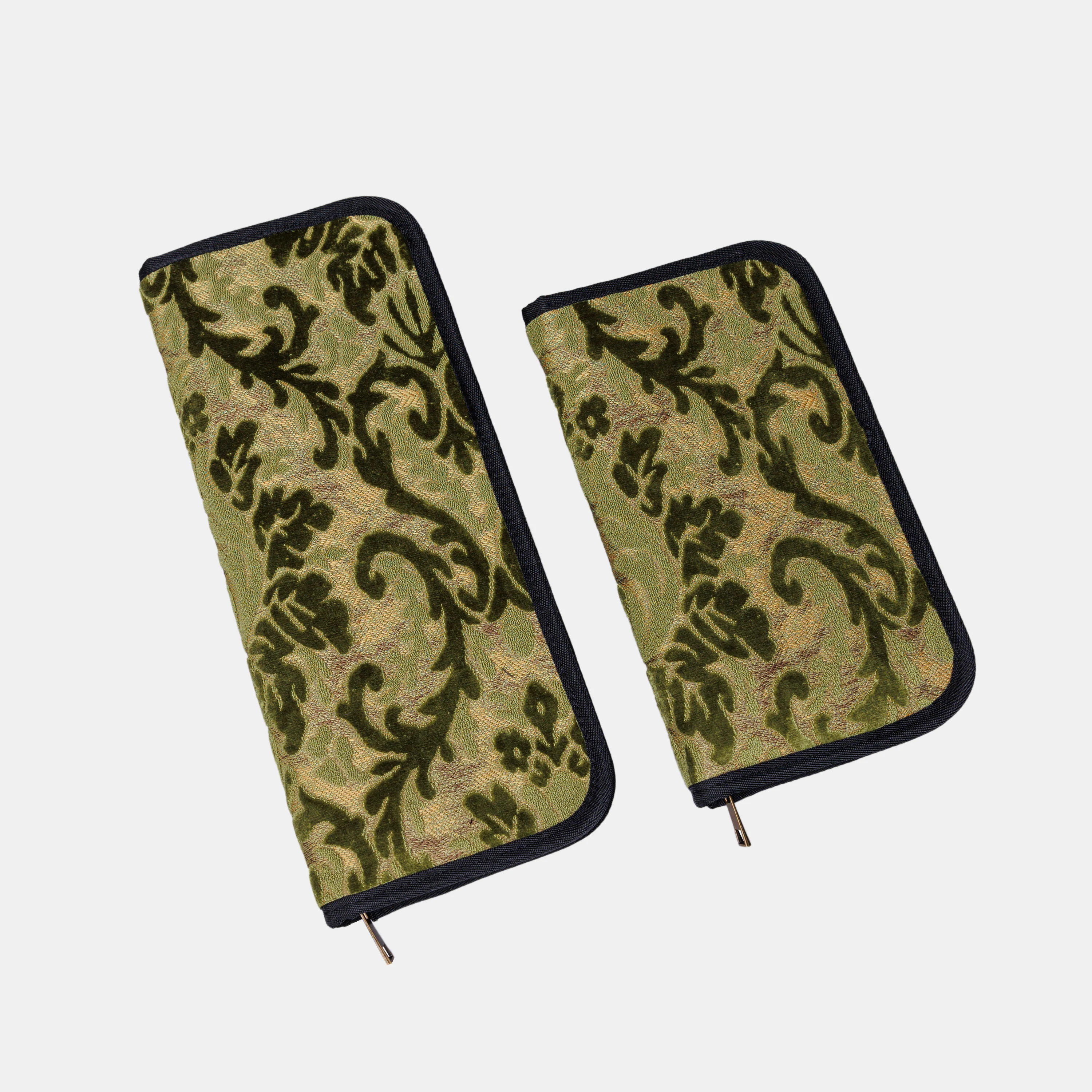 Burnout Velvet Fern Green Carpet Needle Case