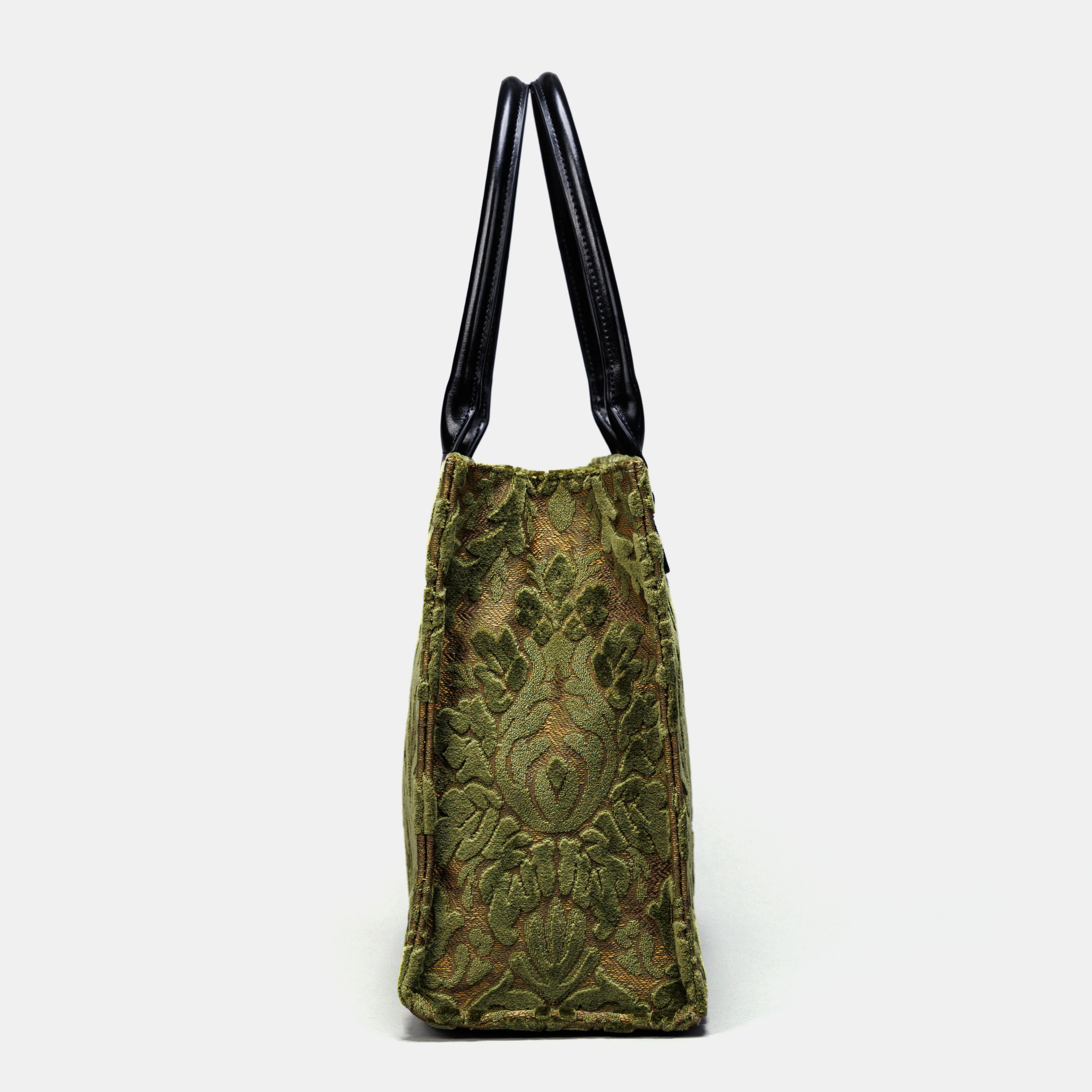 Burnout Velvet Fern Green Laptop Work Tote - Image 3