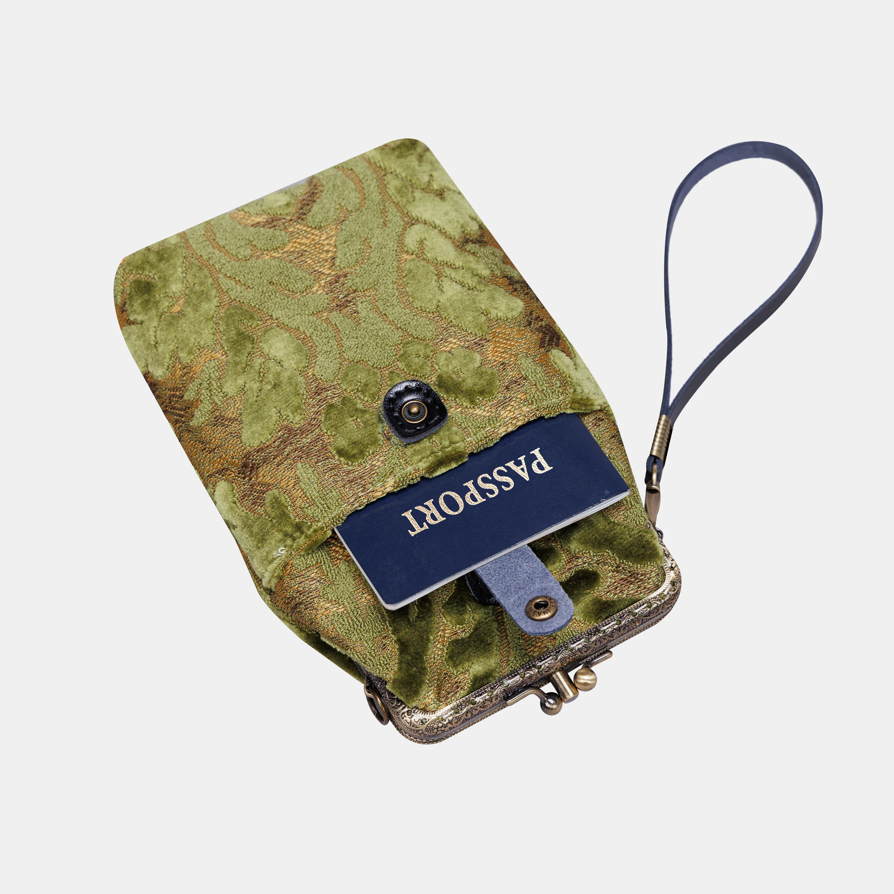 Burnout Velvet Fern Green Carpet Phone Case - Image 3