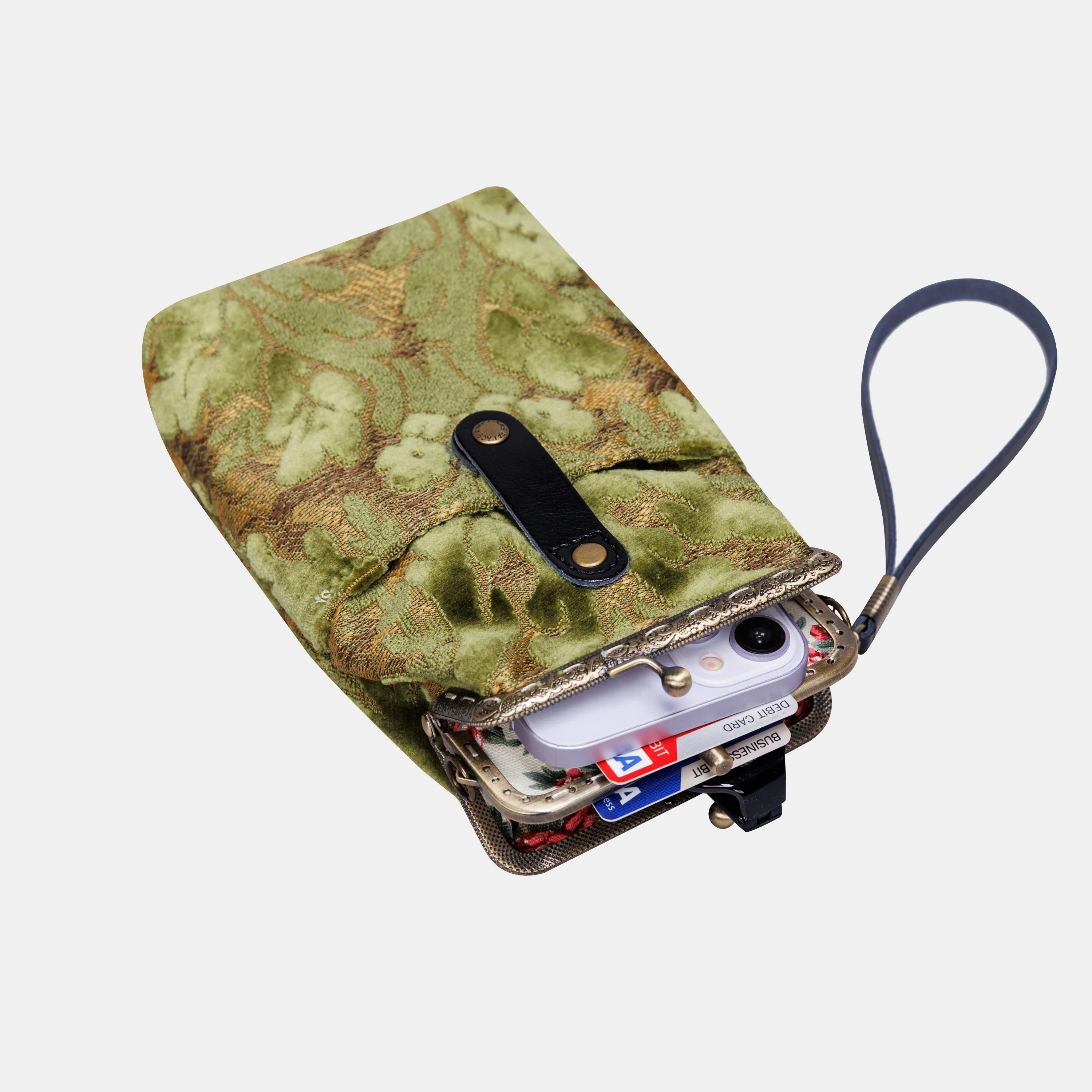 Burnout Velvet Fern Green Carpet Phone Case - Image 5