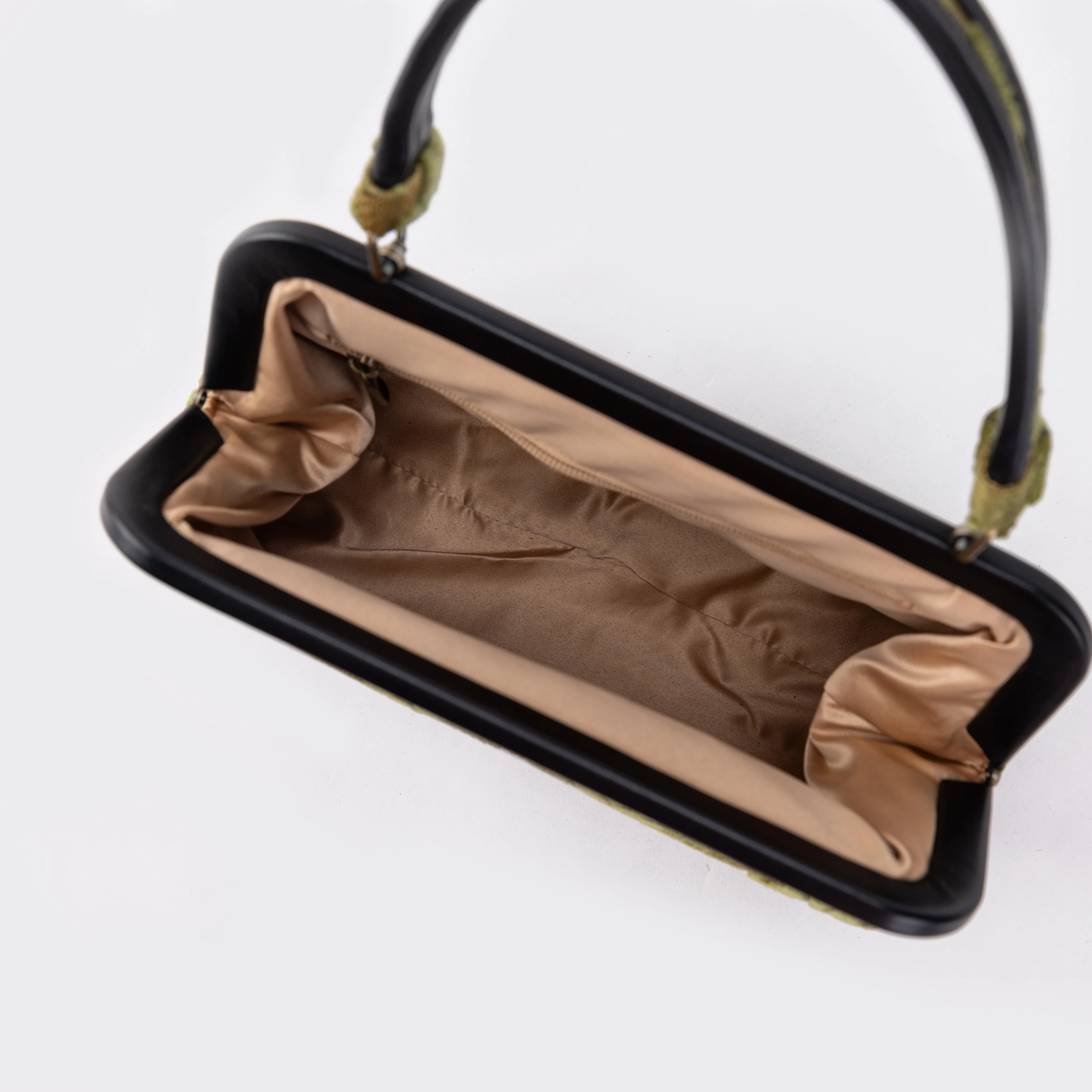 Burnout Velvet Fern Green Alma Satchel - Image 2