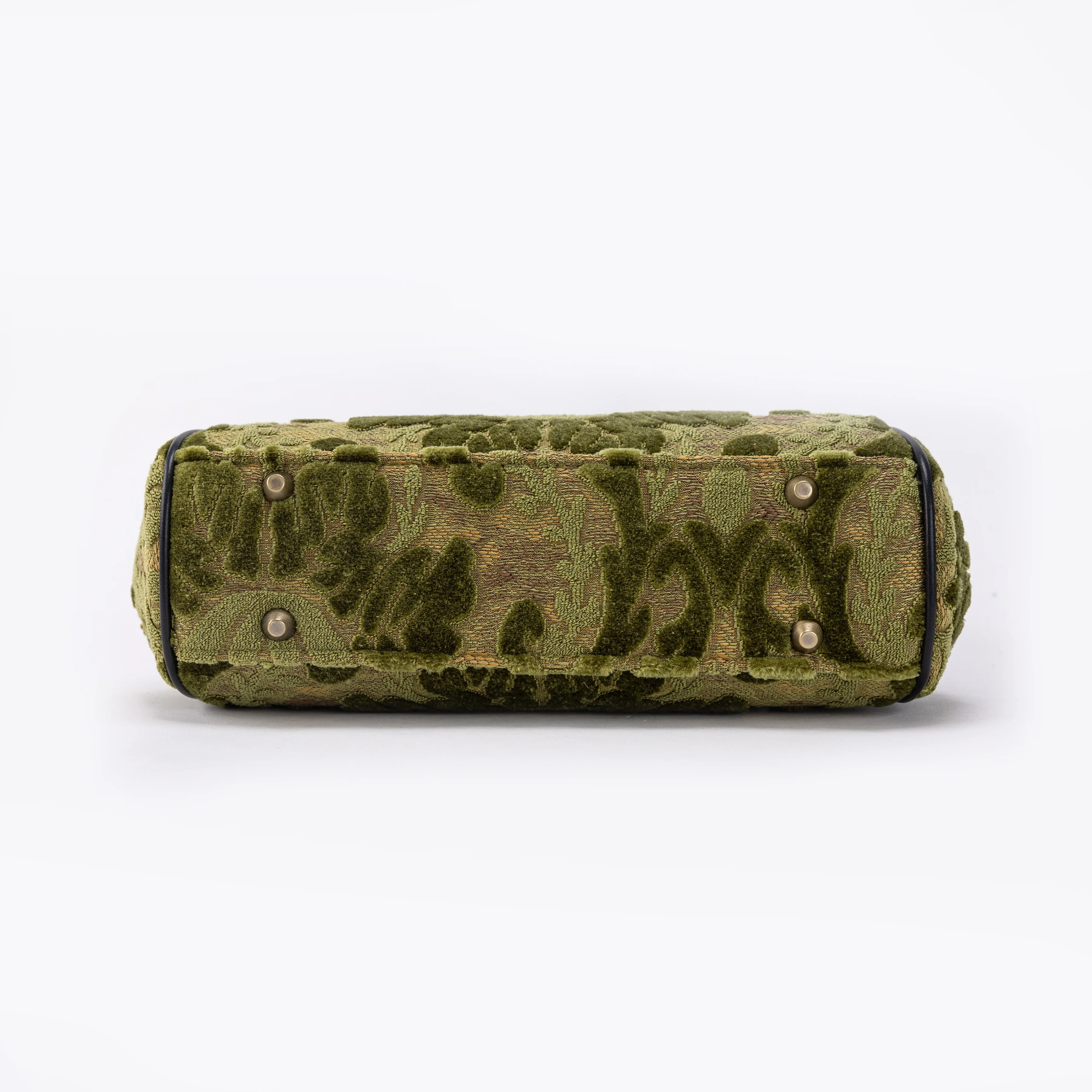 Burnout Velvet Fern Green Alma Satchel - Image 5