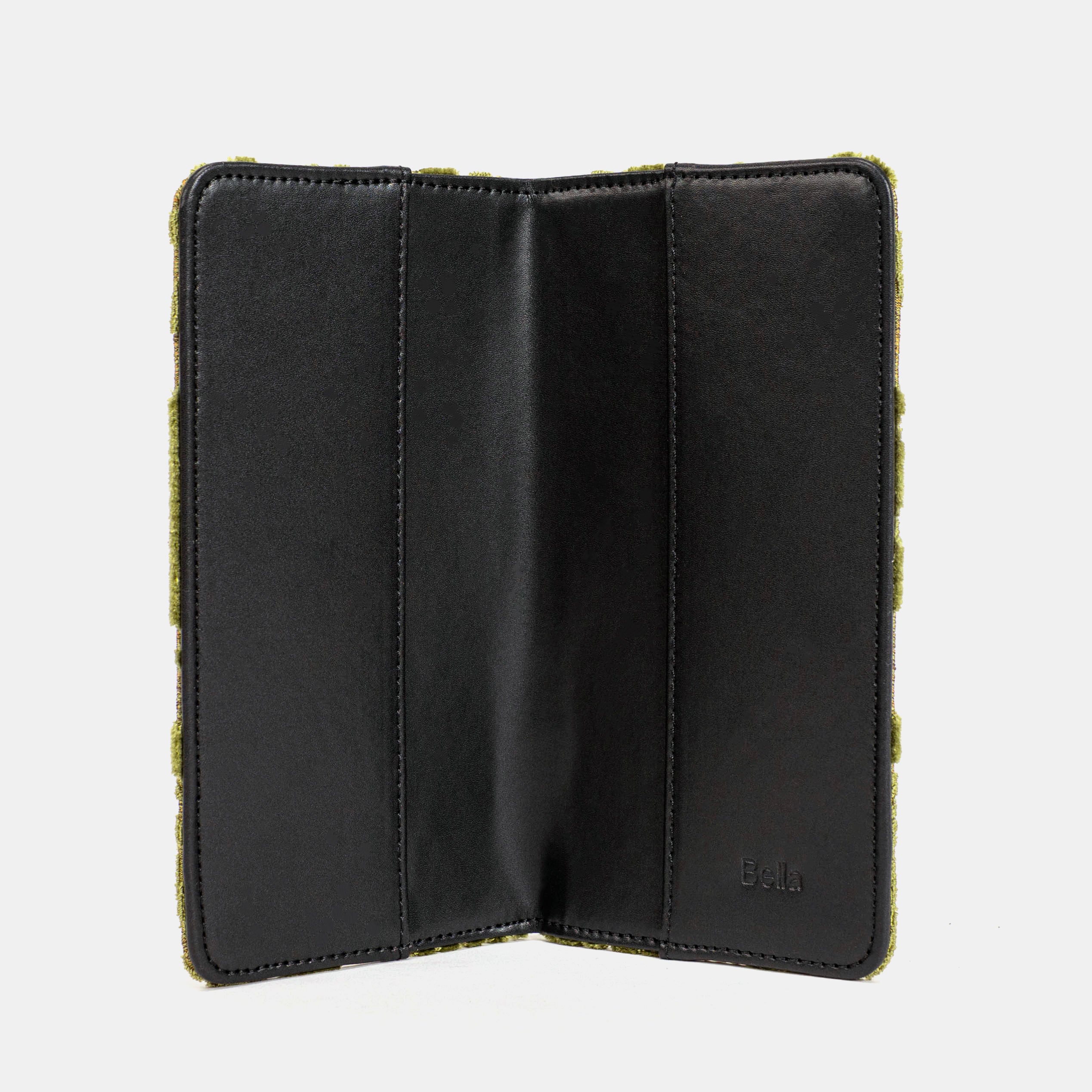 Burnout Velvet Fern Green Checkbook Cover - Image 3