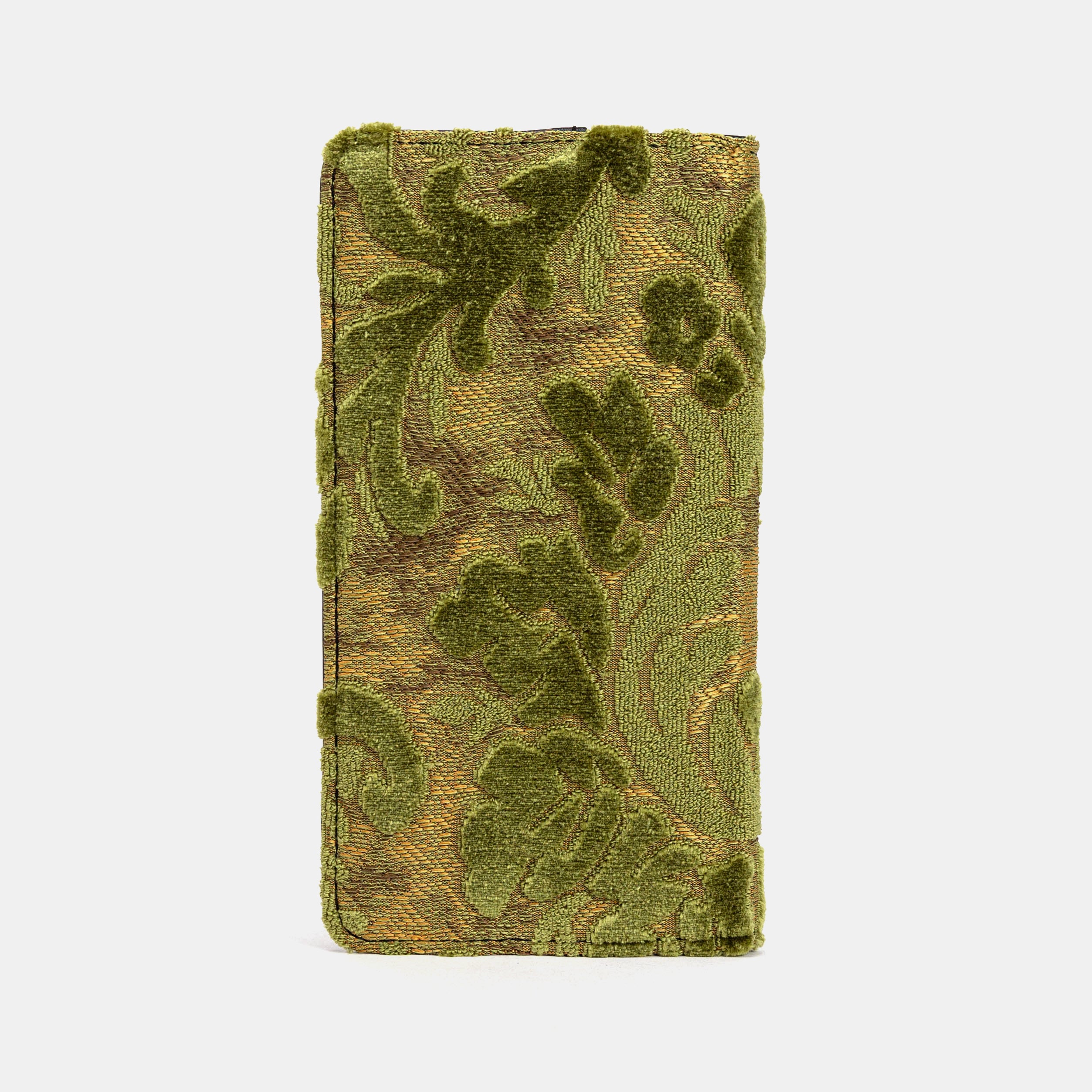 Burnout Velvet Fern Green Checkbook Cover - Image 6
