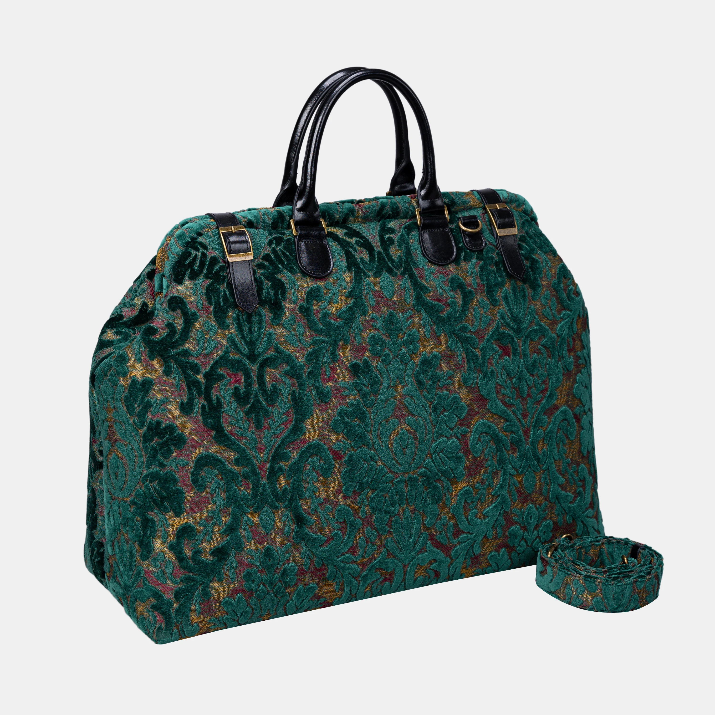 Burnout Velvet Jade Green Men's Carpetbag