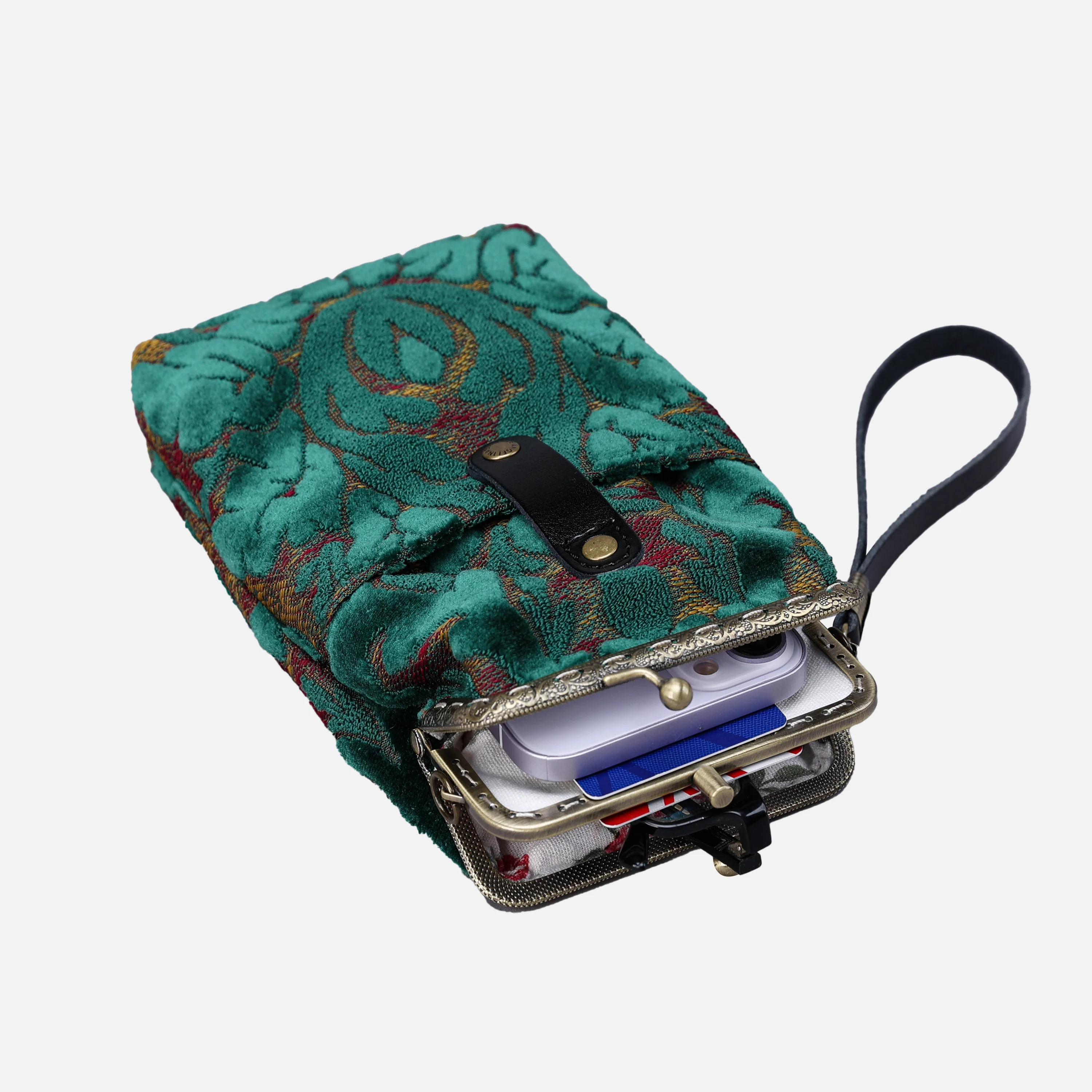 Burnout Velvet Jade Green Carpet Phone Case - Image 6