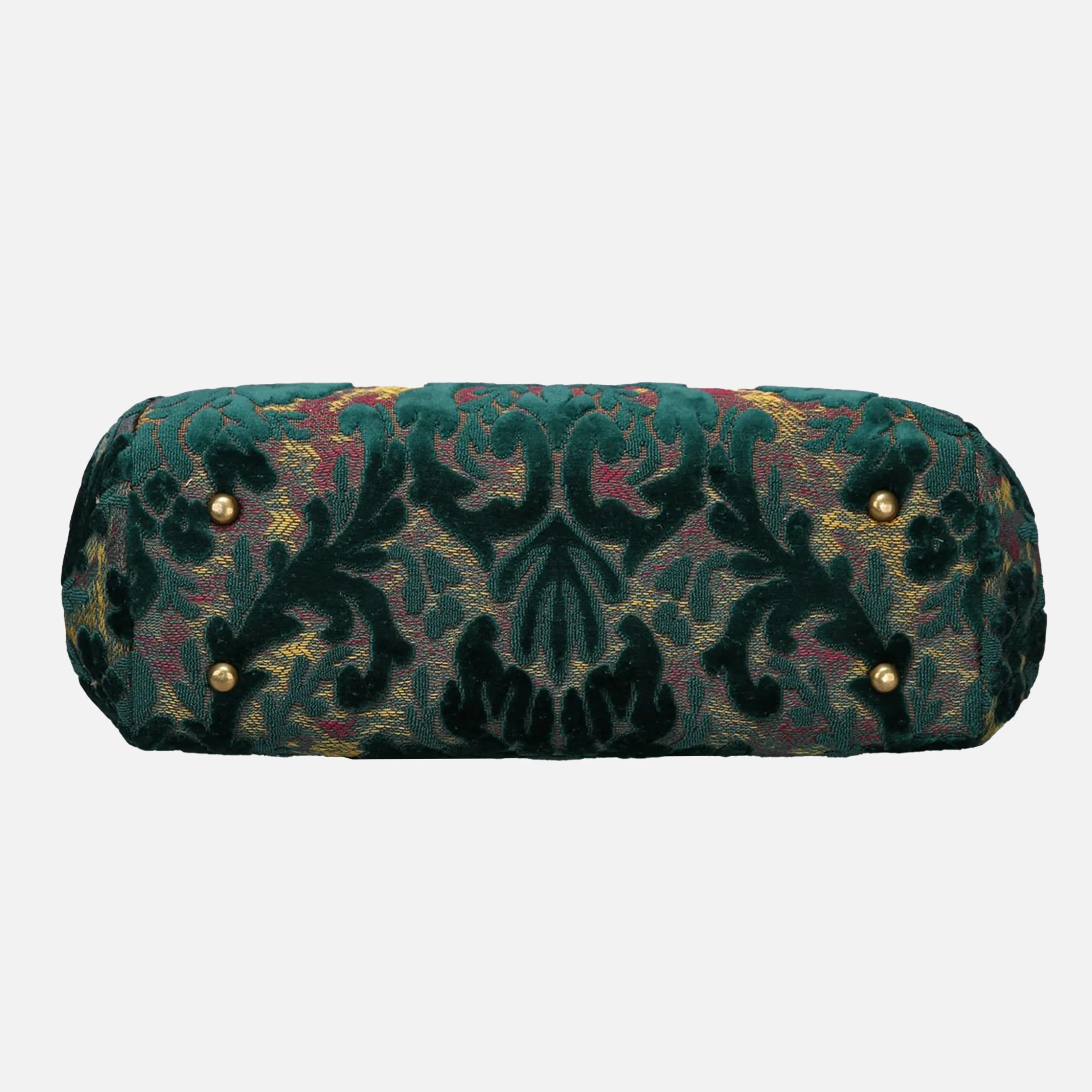 Burnout Velvet Jade Green Top Handle Purse - Image 5