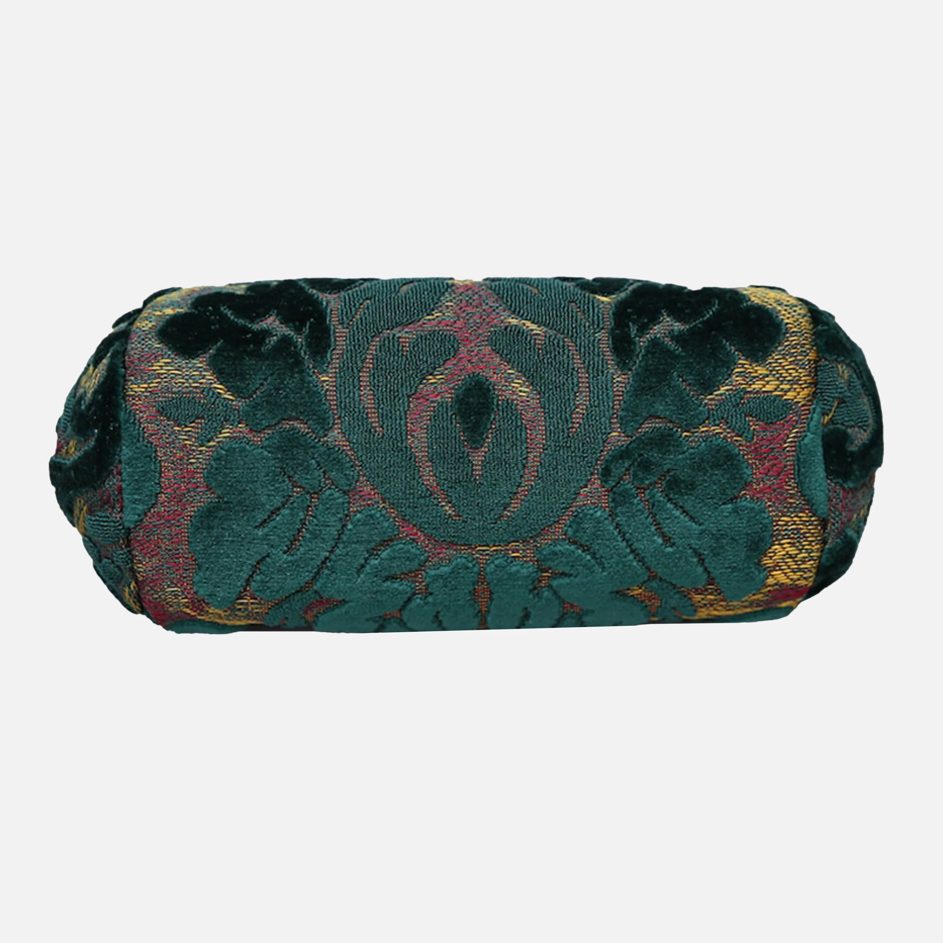 Burnout Velvet Jade Green Evening Bag Clutch - Image 5