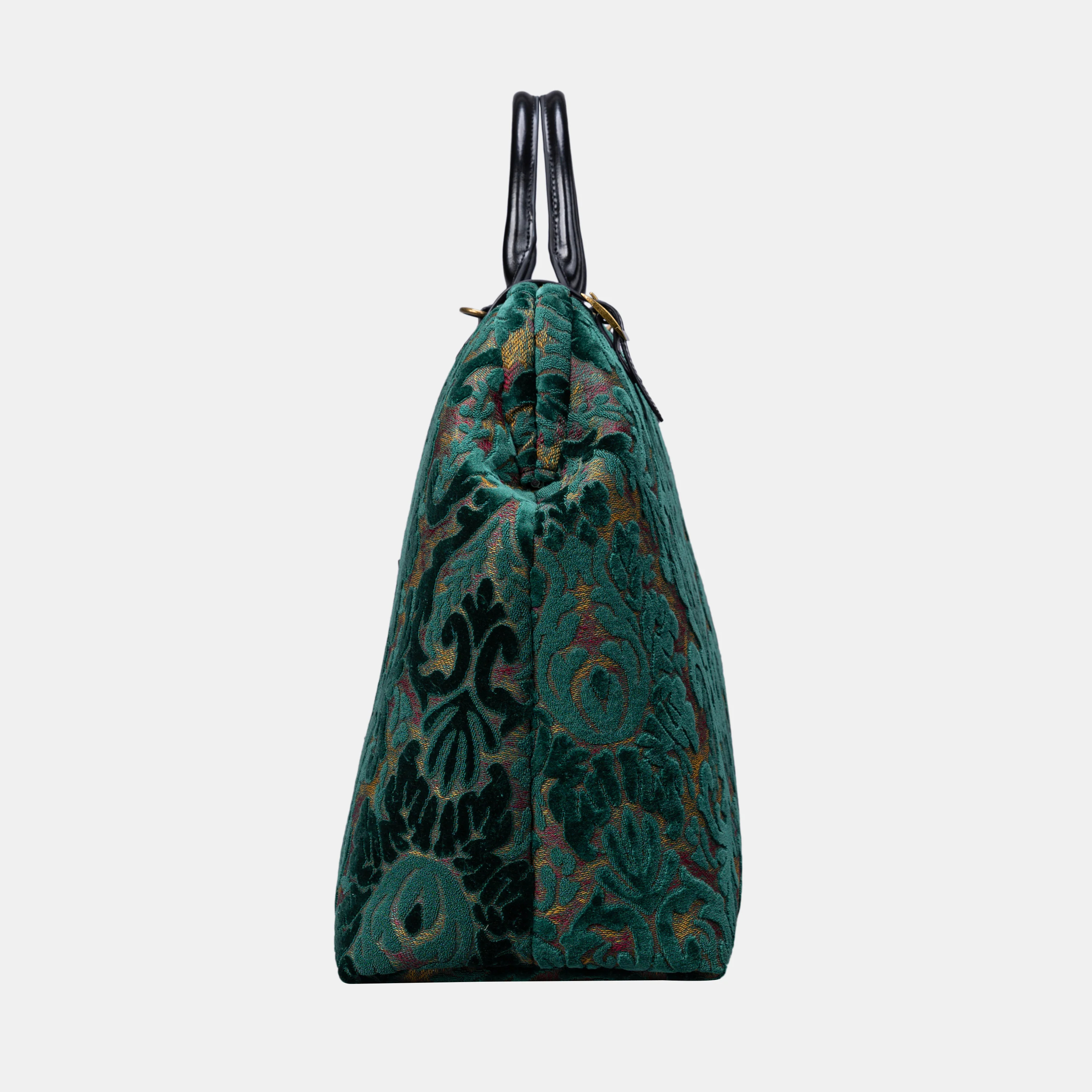 Burnout Velvet Jade Green Men's Carpetbag - Image 3