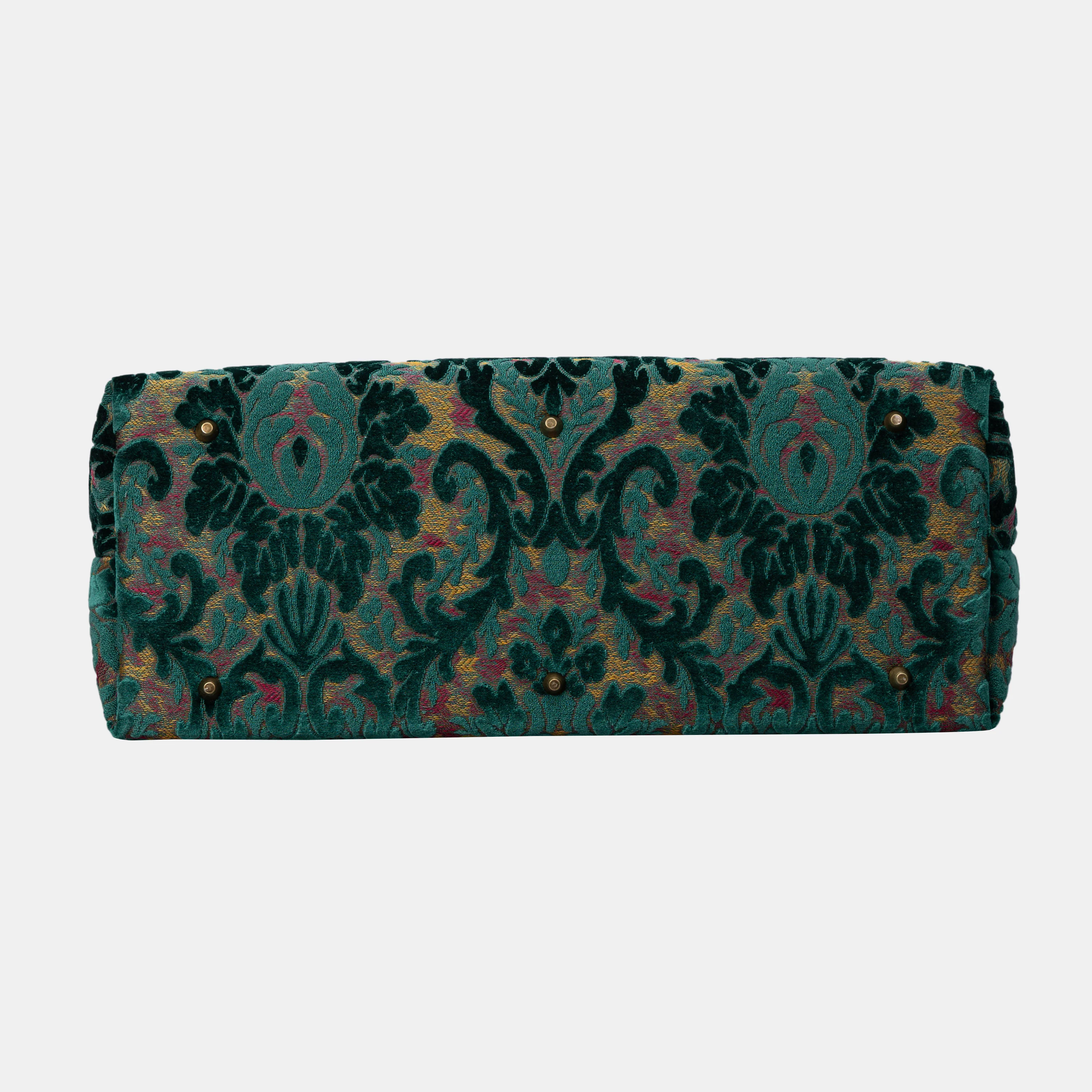 Burnout Velvet Jade Green Men's Carpetbag - Image 5