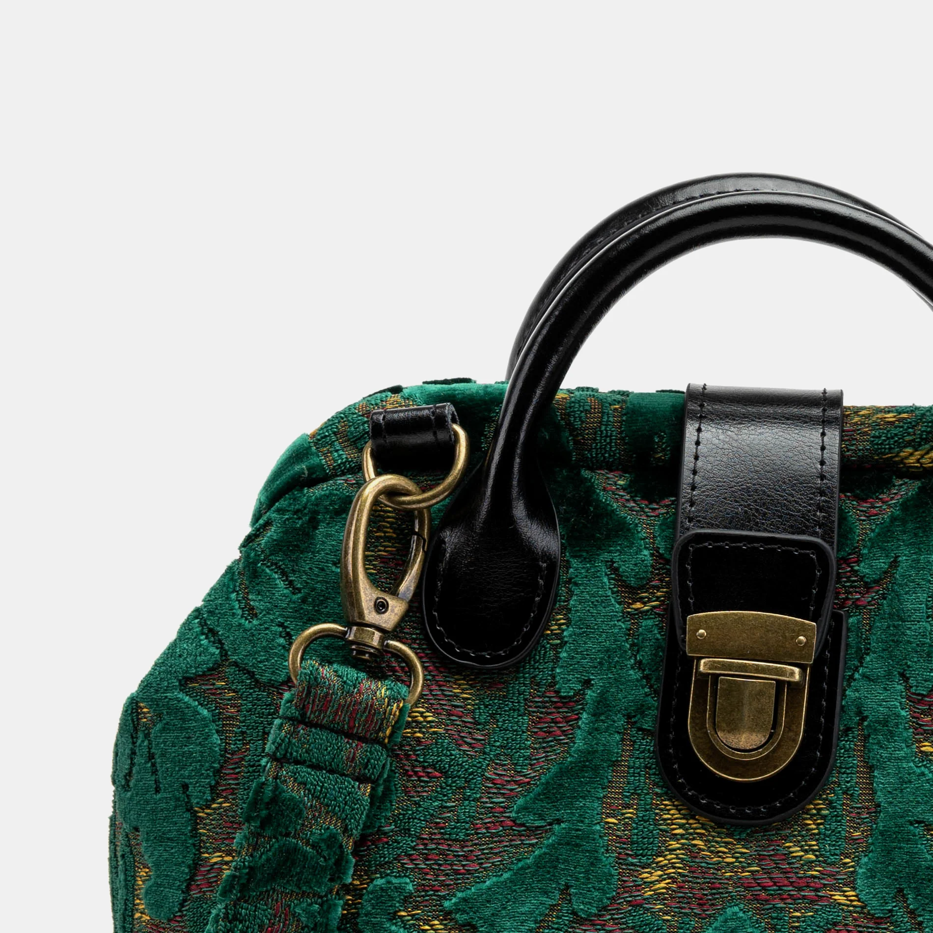 Burnout Velvet Jade Green Everyday Backpack - Image 4