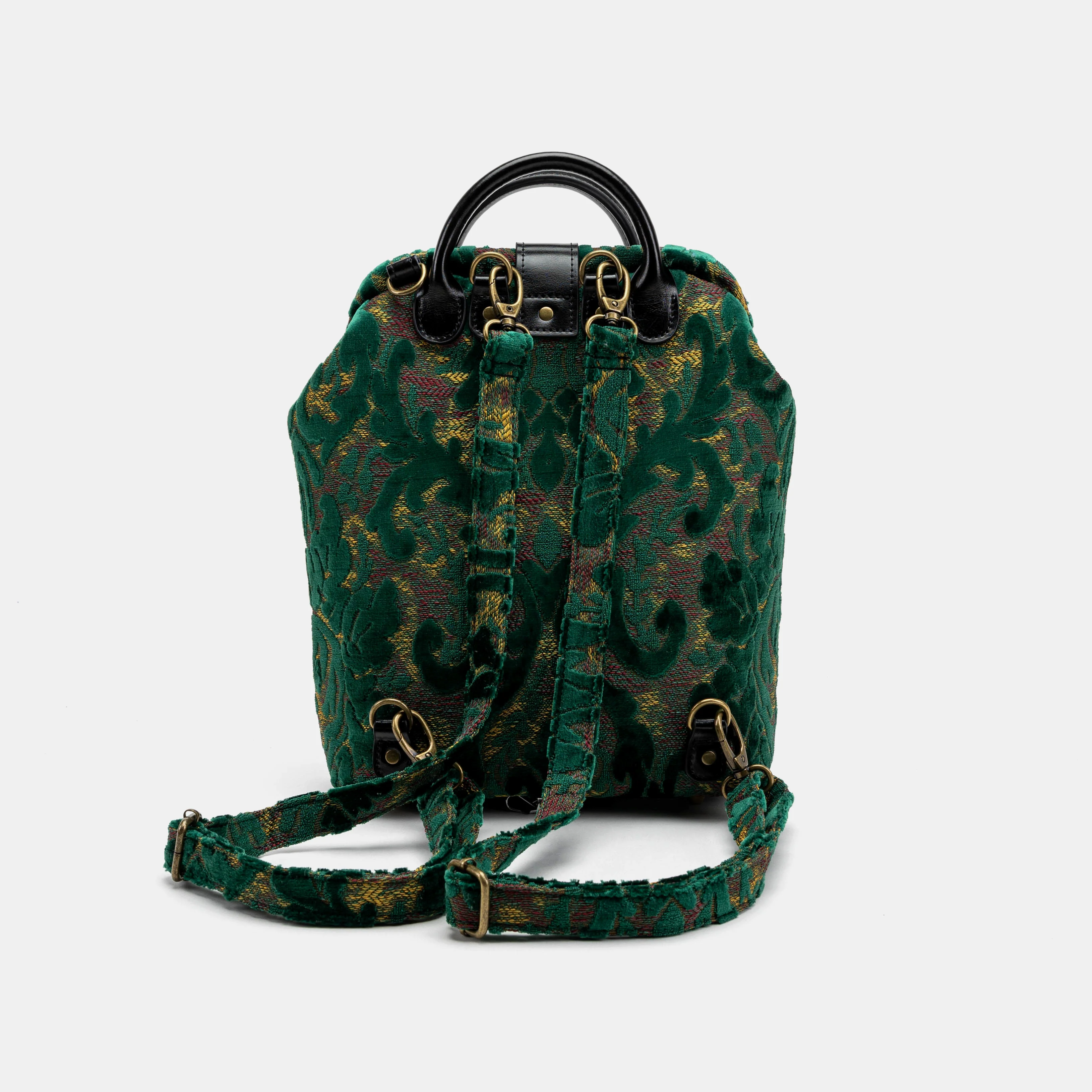 Burnout Velvet Jade Green Everyday Backpack - Image 5