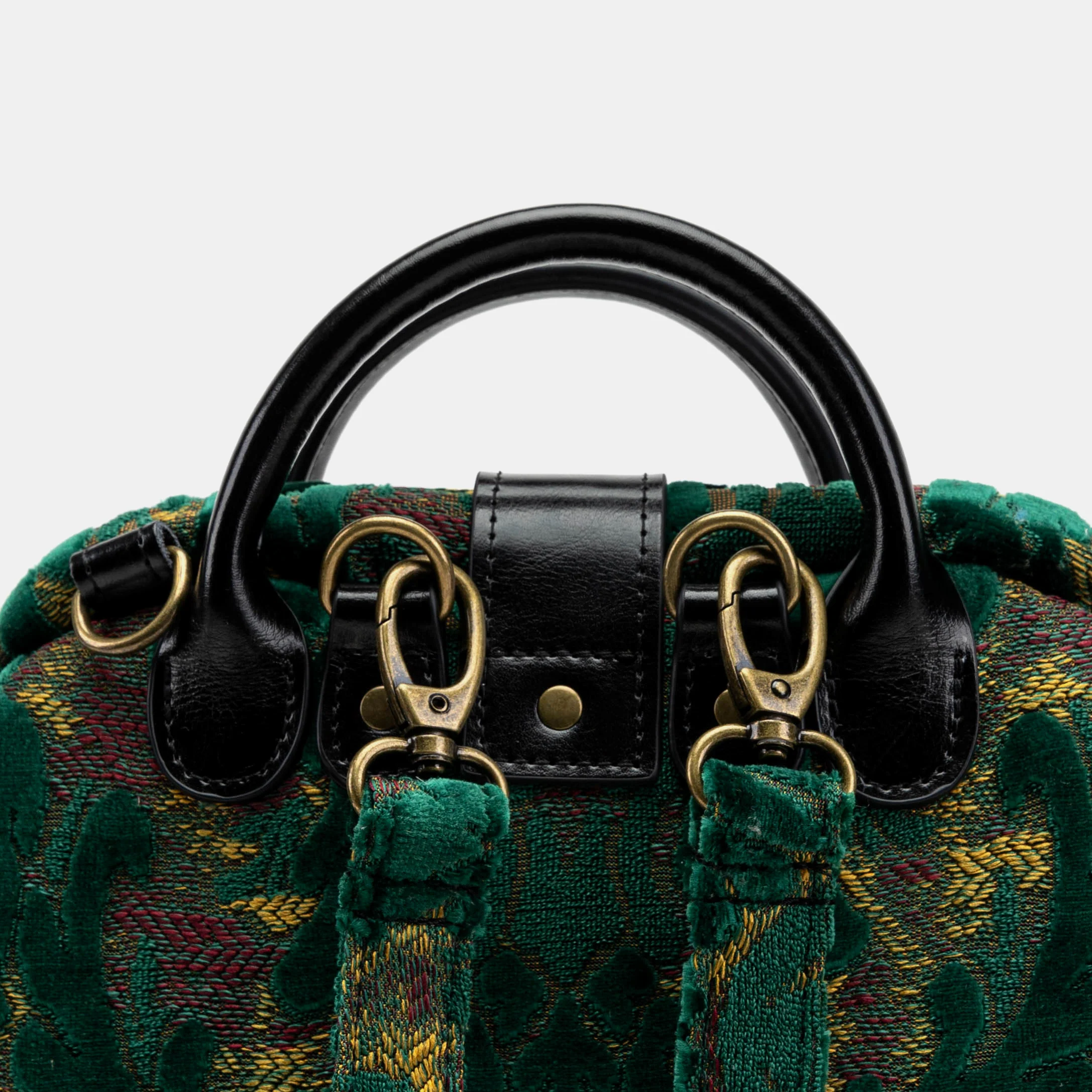 Burnout Velvet Jade Green Everyday Backpack - Image 6