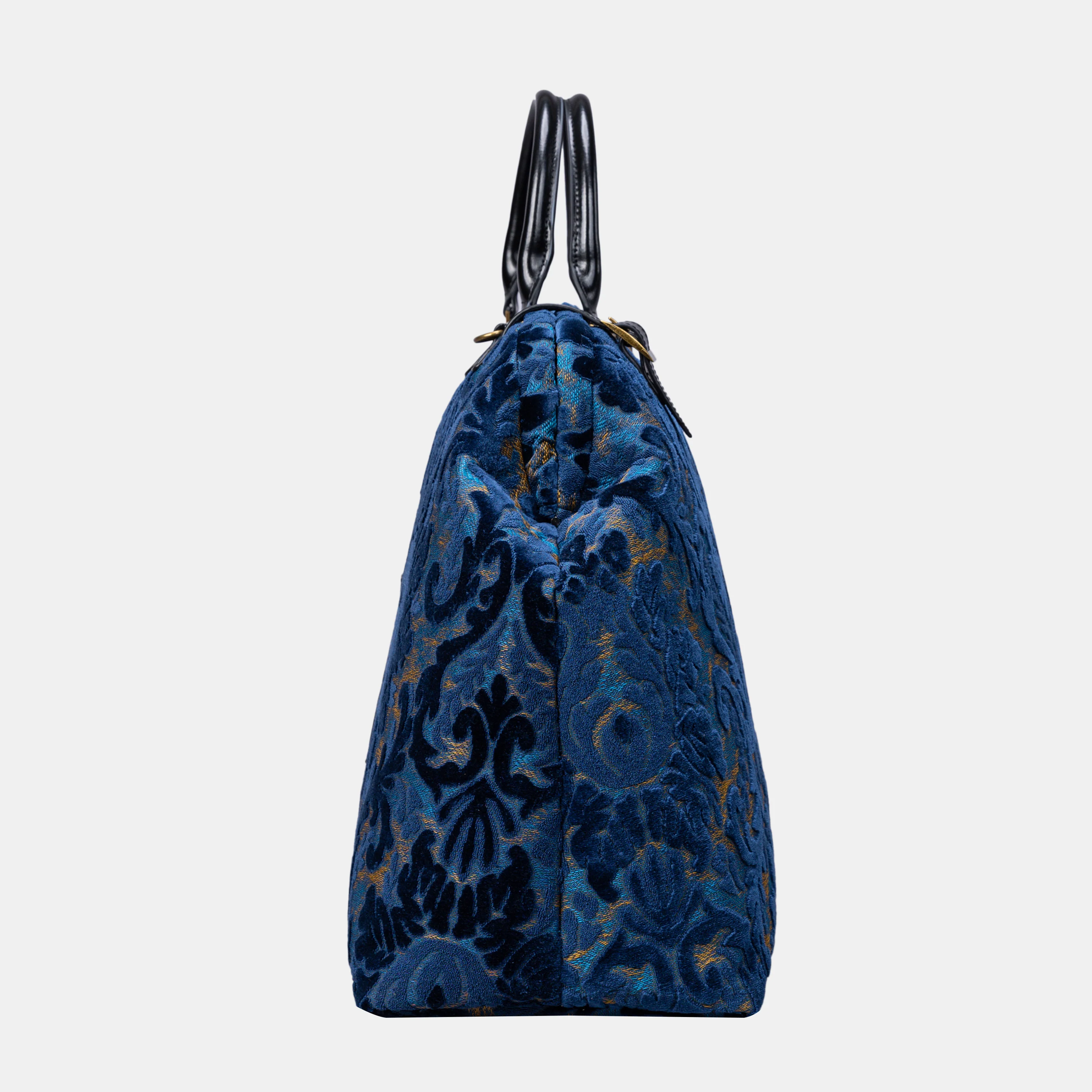 Burnout Velvet Navy Men's Carpetbag - Image 3