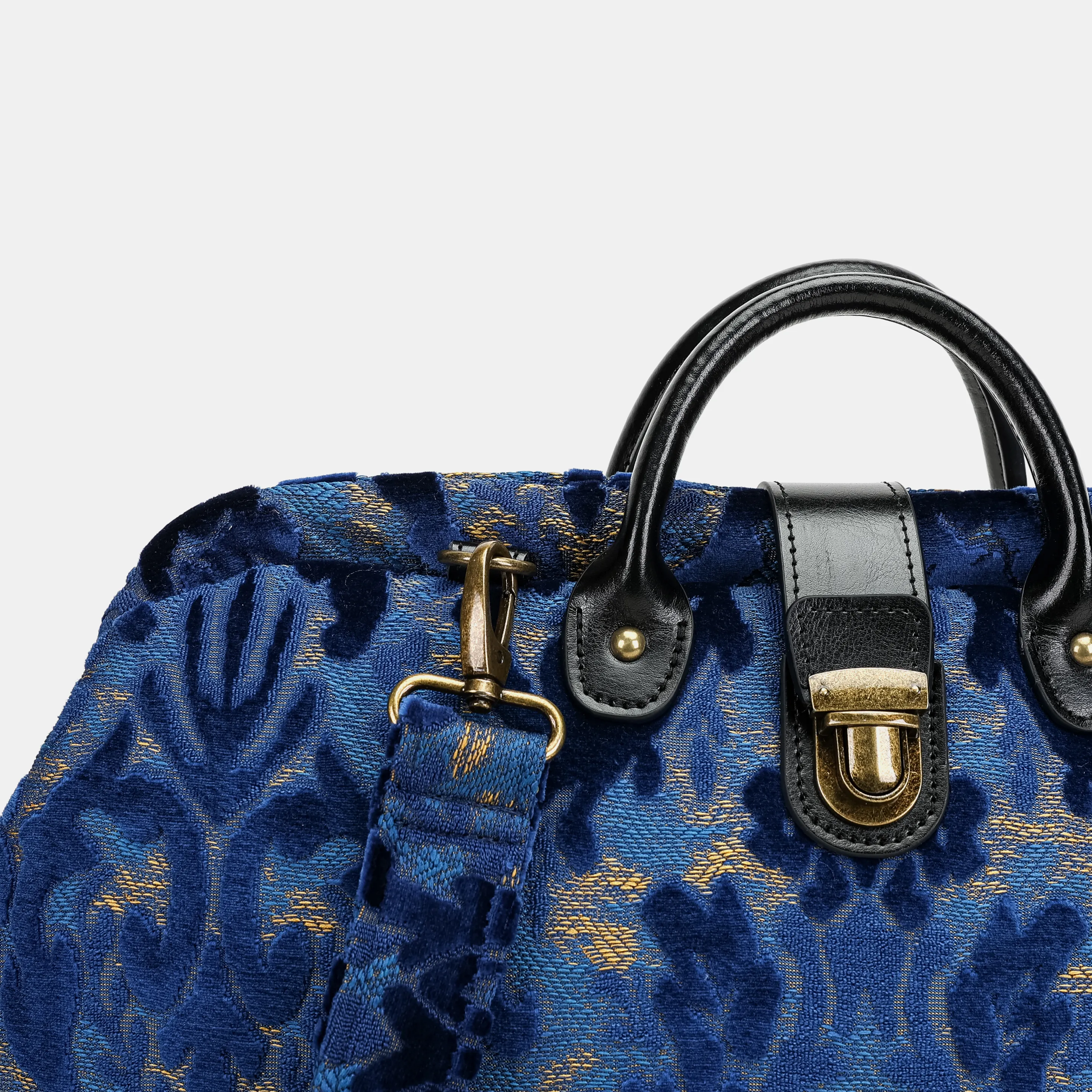Burnout Velvet Navy Laptop Work Bag - Image 5