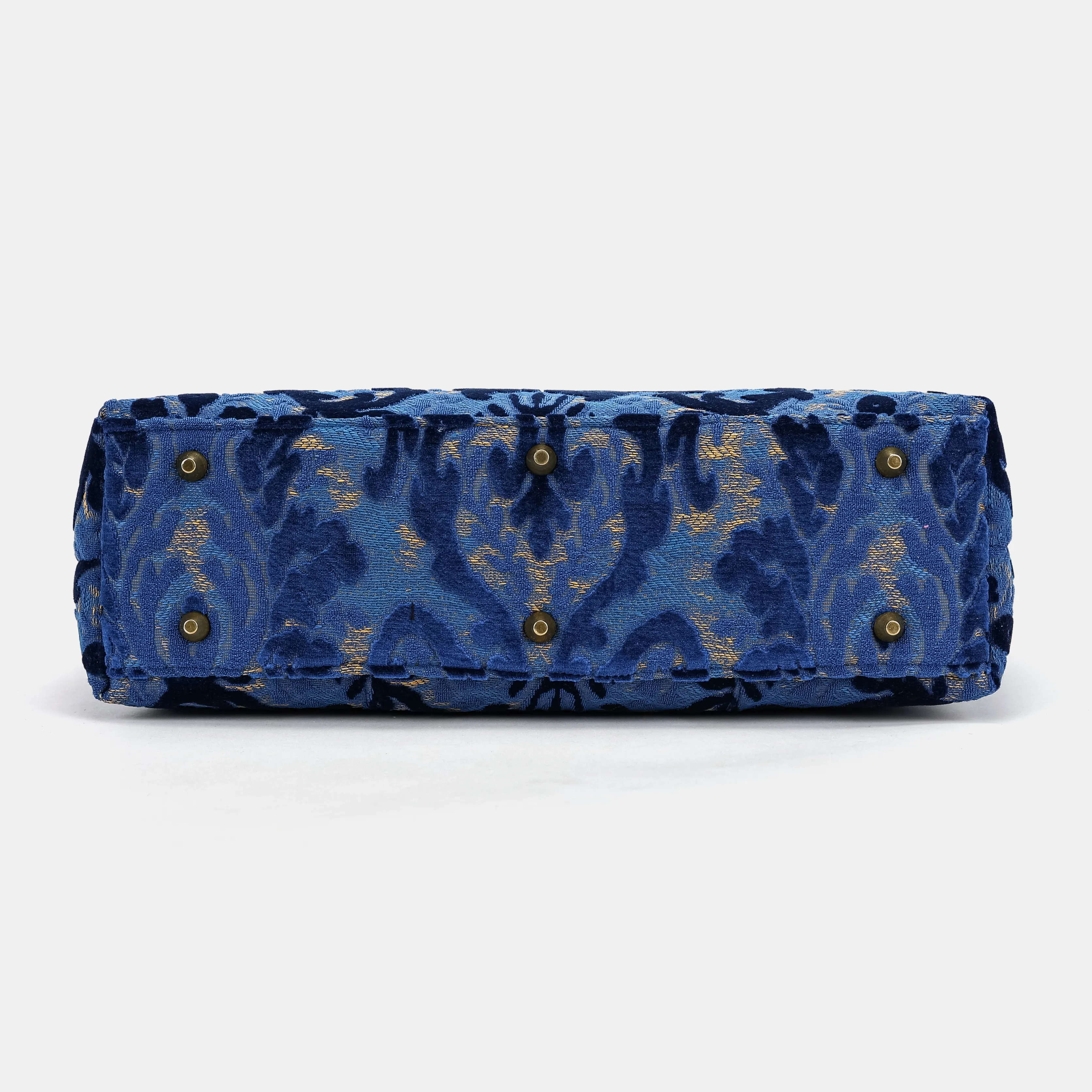 Burnout Velvet Navy Laptop Work Bag - Image 6