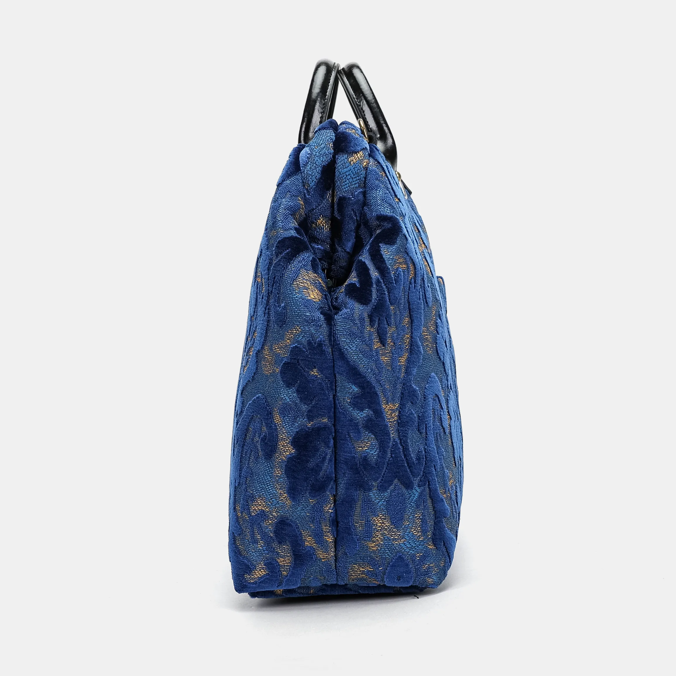 Burnout Velvet Navy Laptop Work Bag - Image 8