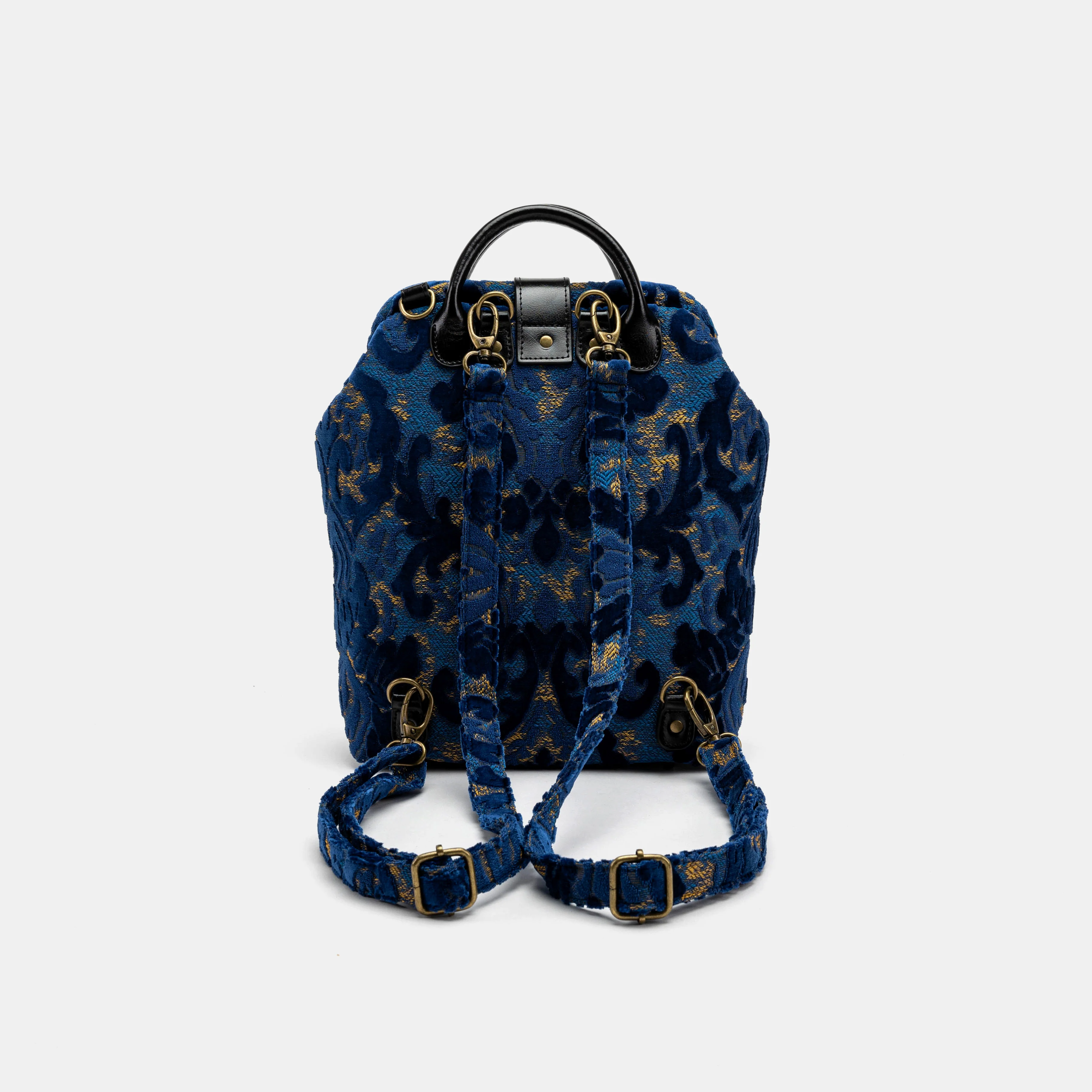 Burnout Velvet Navy Everyday Backpack - Image 5
