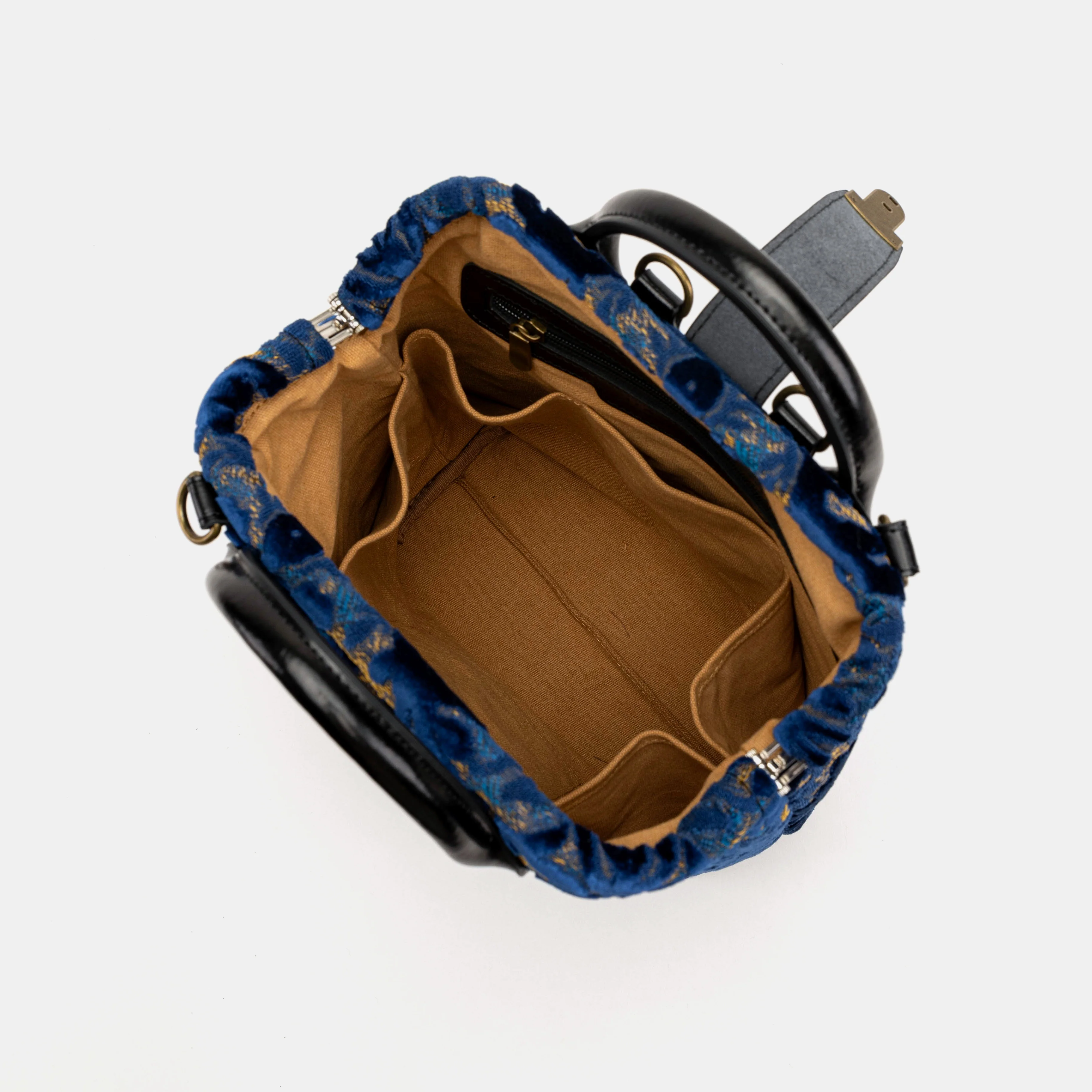 Burnout Velvet Navy Everyday Backpack - Image 8