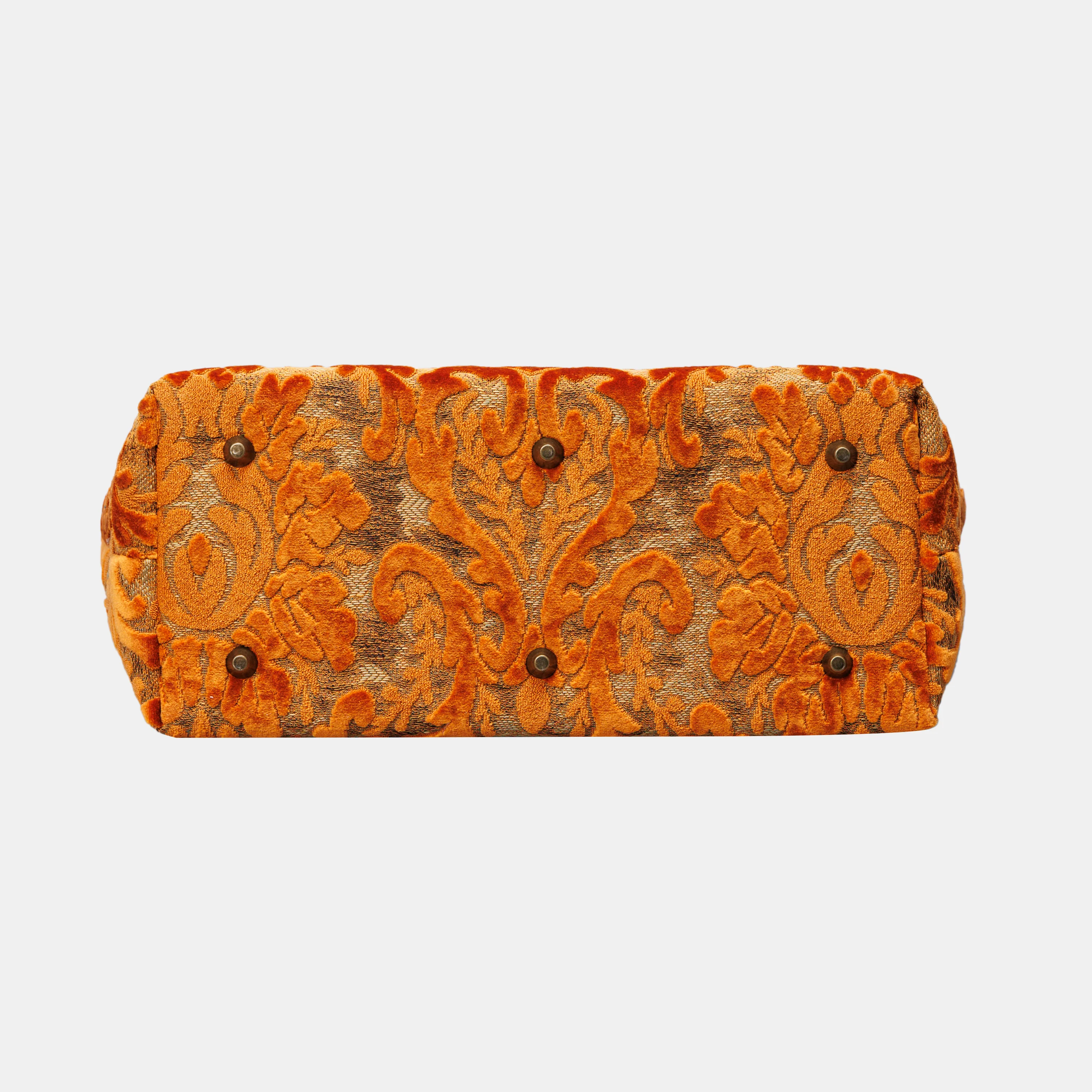 Burnout Velvet Orange Carpet Tote Shopper - Image 7
