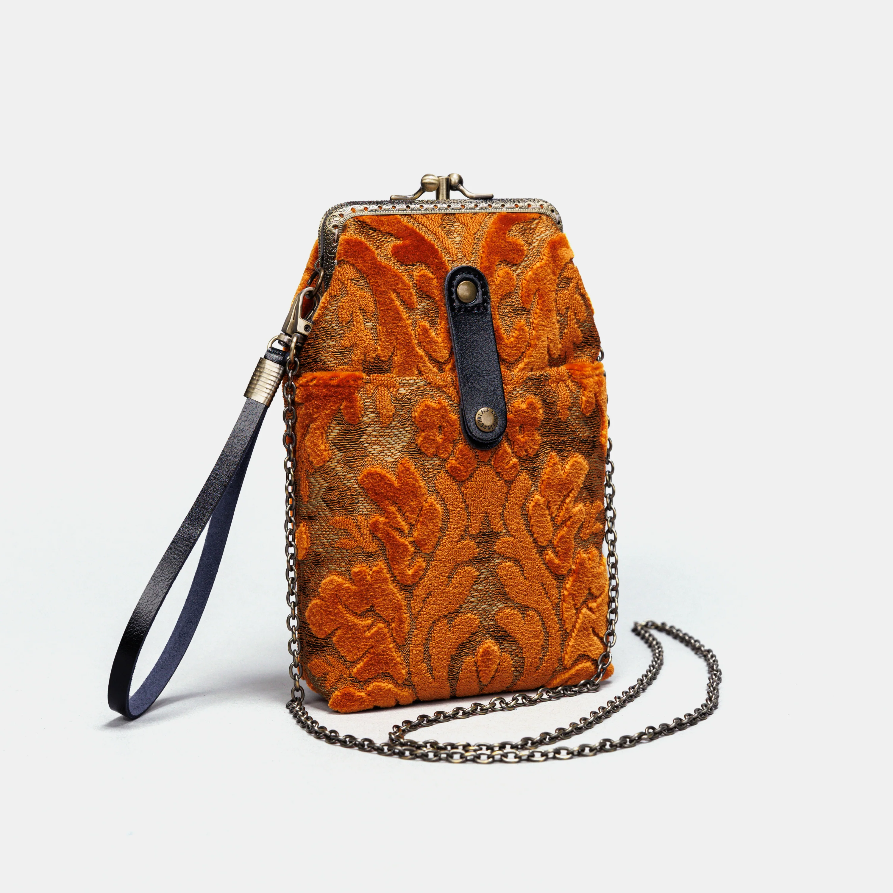 Burnout Velvet Orange Carpet Phone Case - Image 2