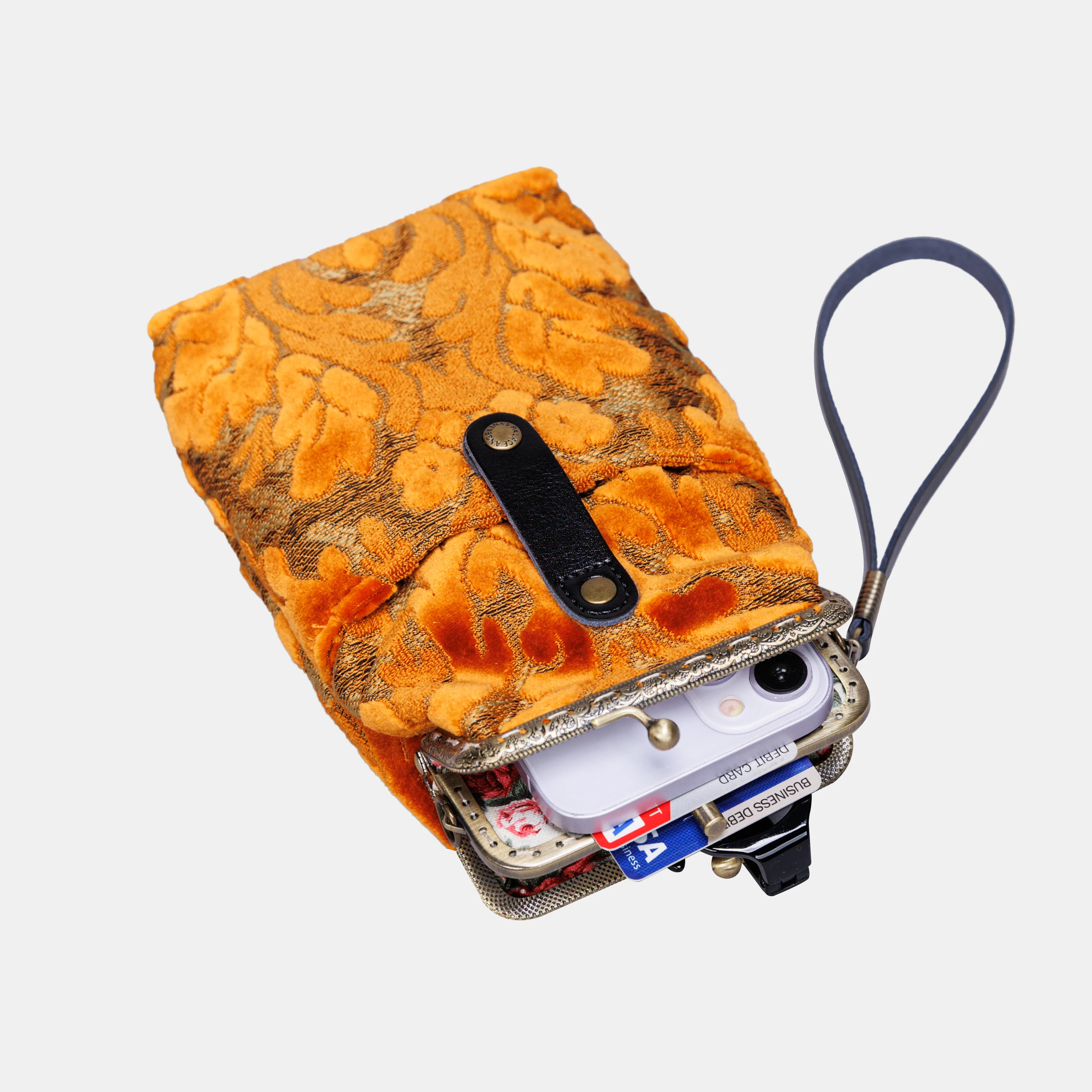 Burnout Velvet Orange Carpet Phone Case - Image 6