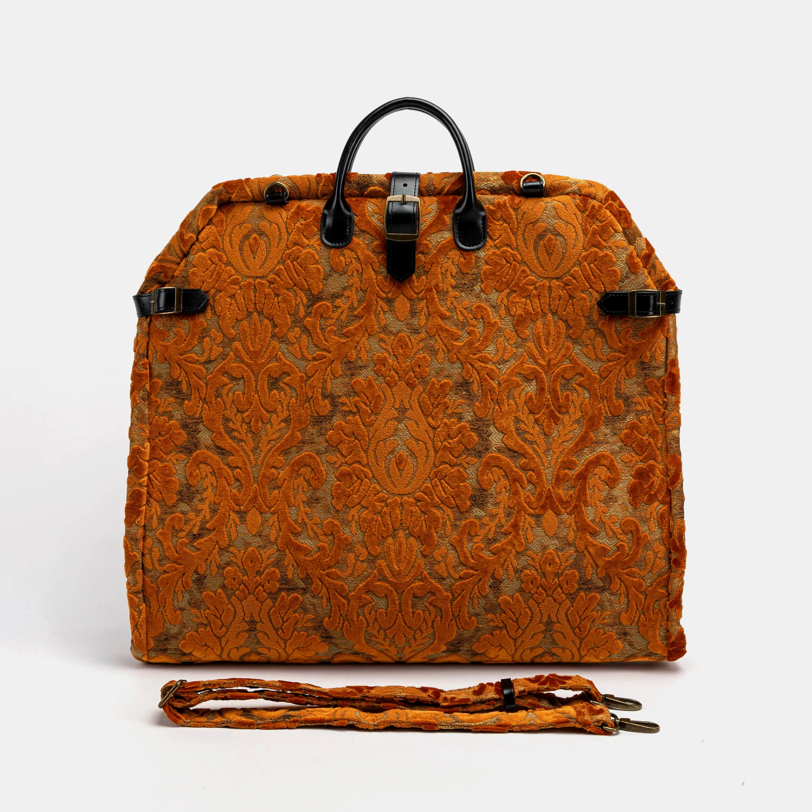 Burnout Velvet Orange Carpet Garment Bag