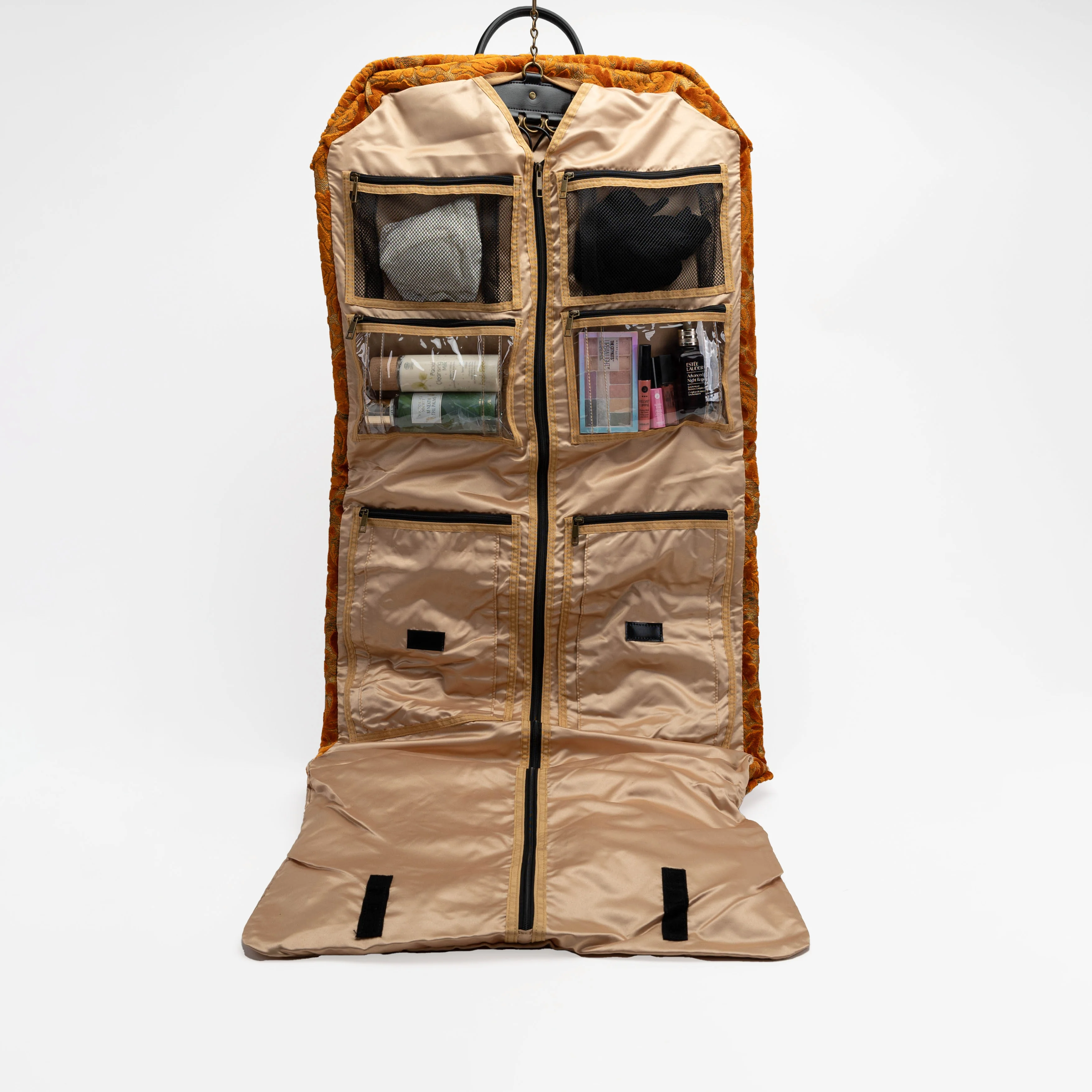 Burnout Velvet Orange Carpet Garment Bag - Image 2