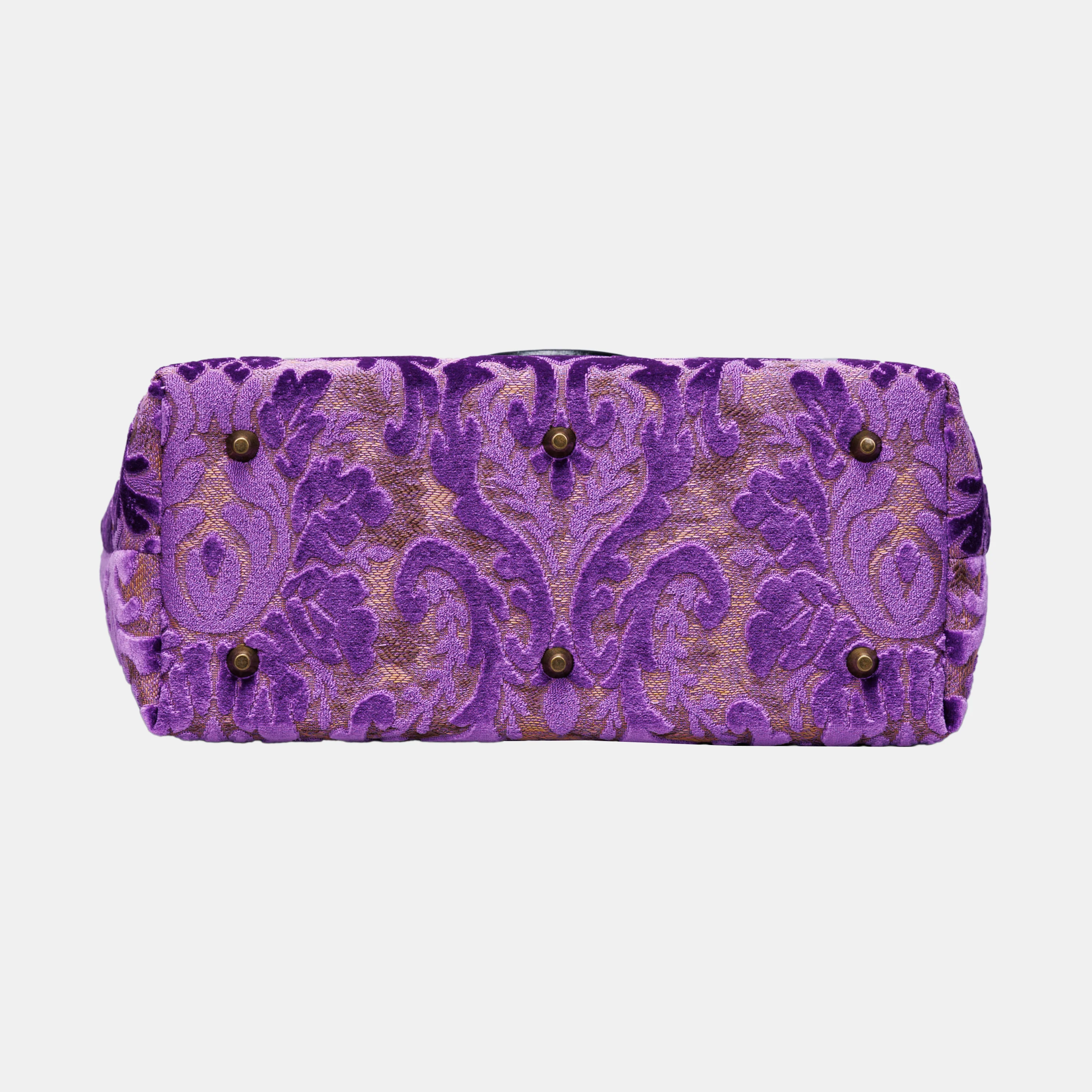 Burnout Velvet Purple Carpet Tote Shopper - Image 6