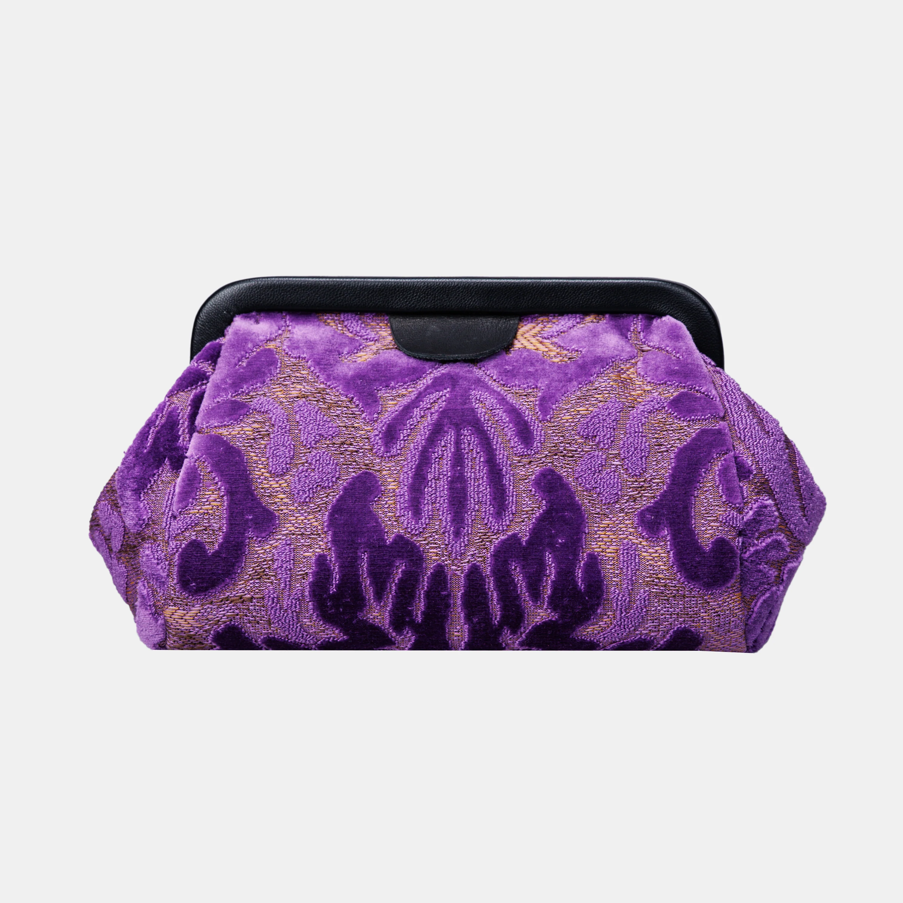 Burnout Velvet Purple Evening Bag Clutch - Image 3