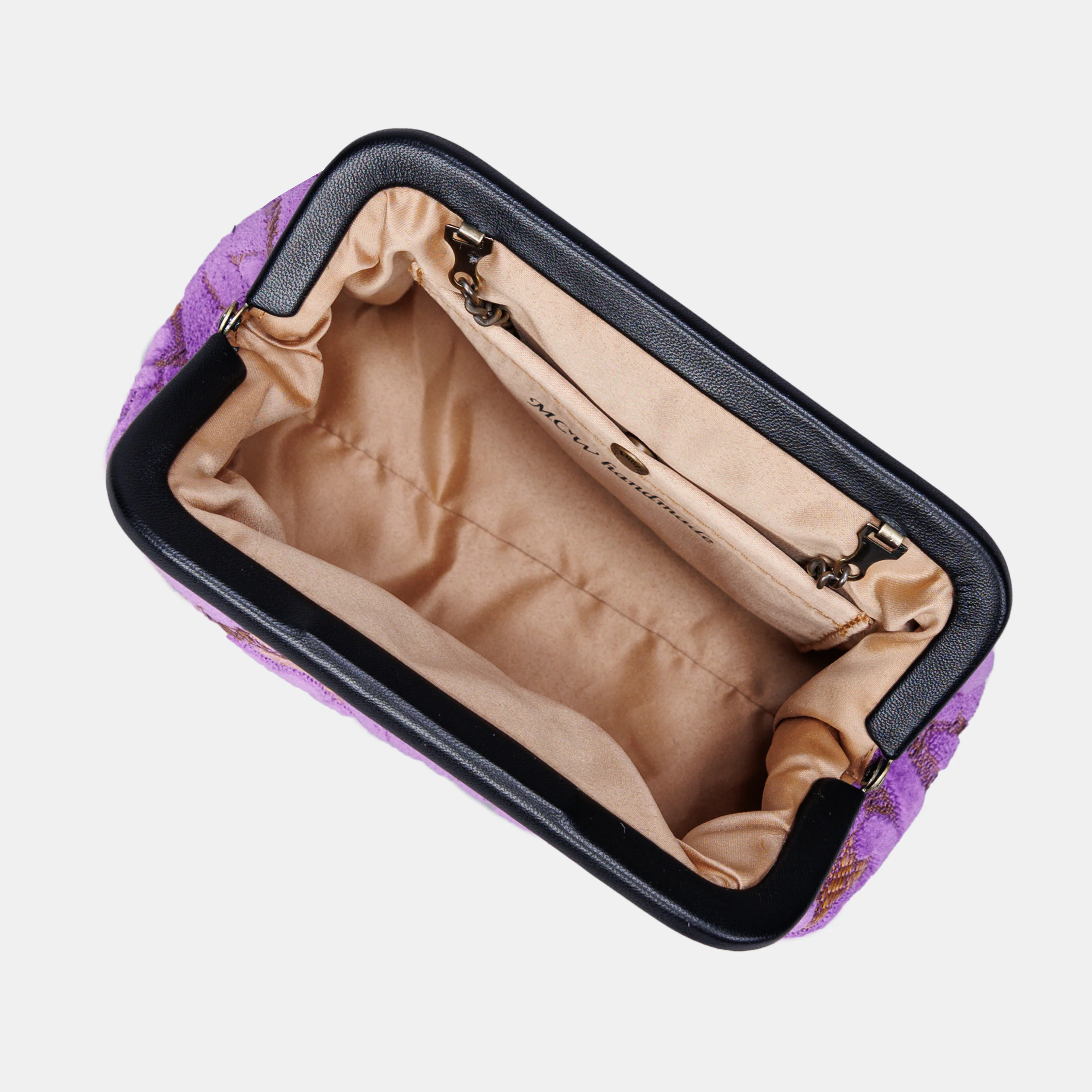 Burnout Velvet Purple Evening Bag Clutch - Image 6