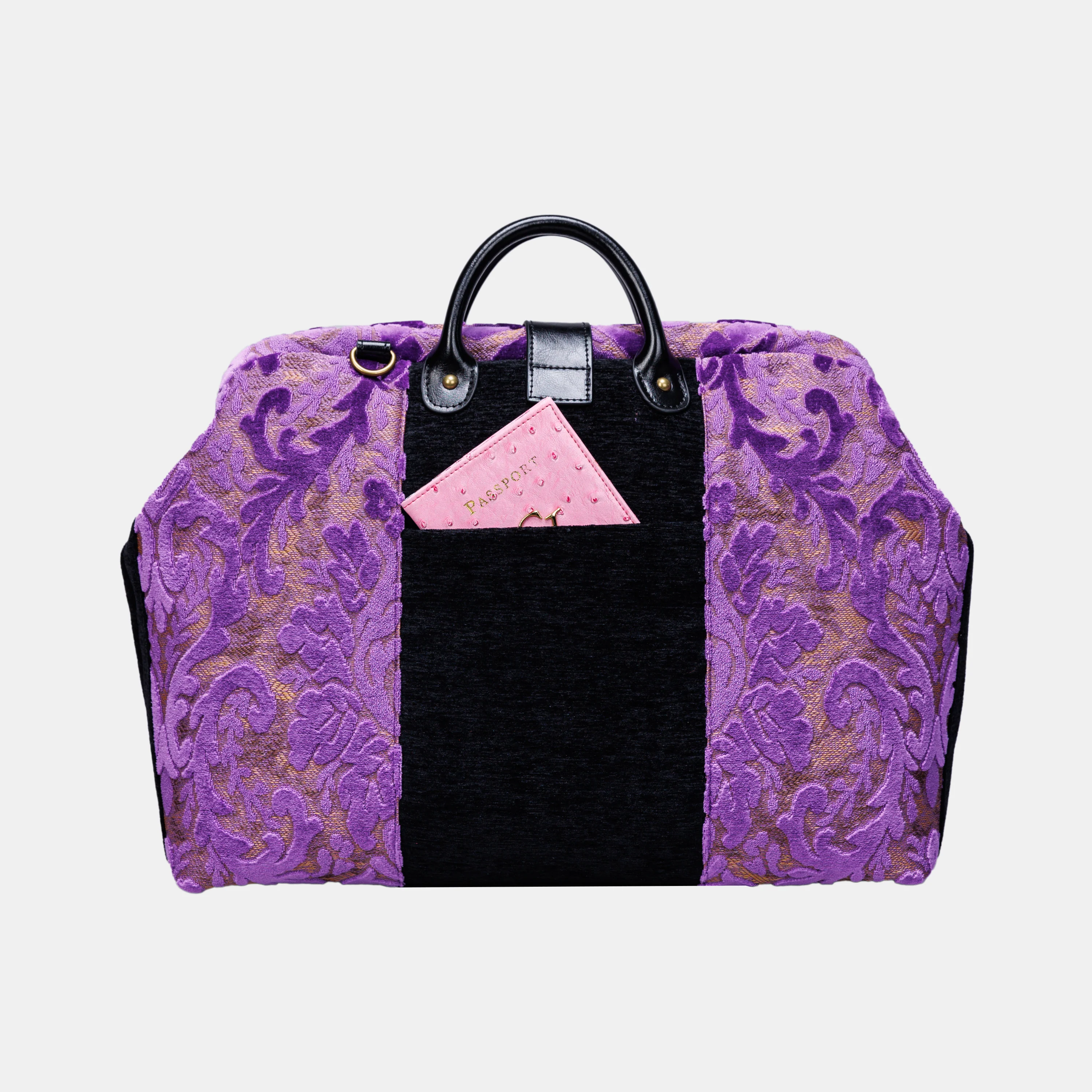Burnout Velvet Purple Laptop Work Bag - Image 3
