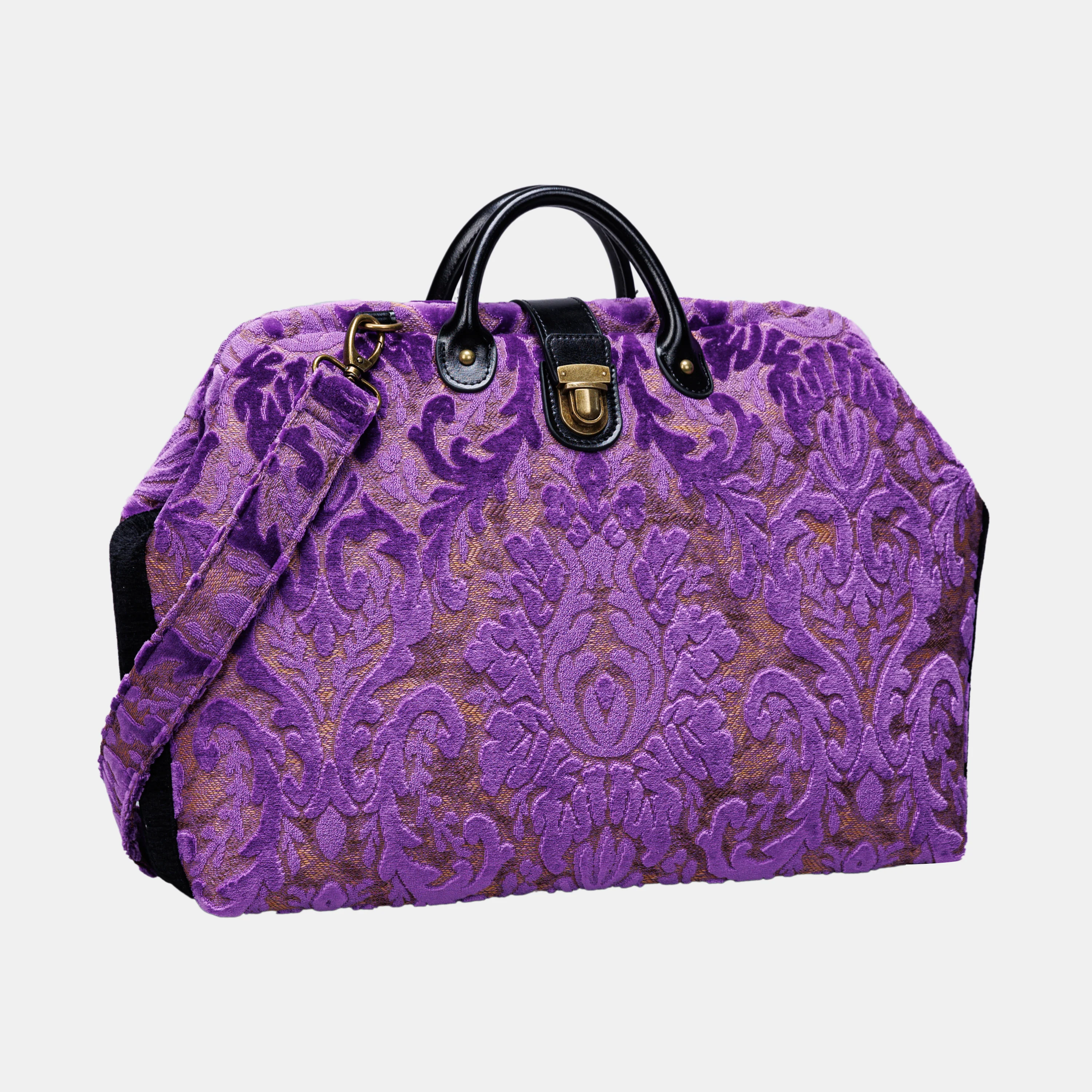 Burnout Velvet Purple Laptop Work Bag - Image 4