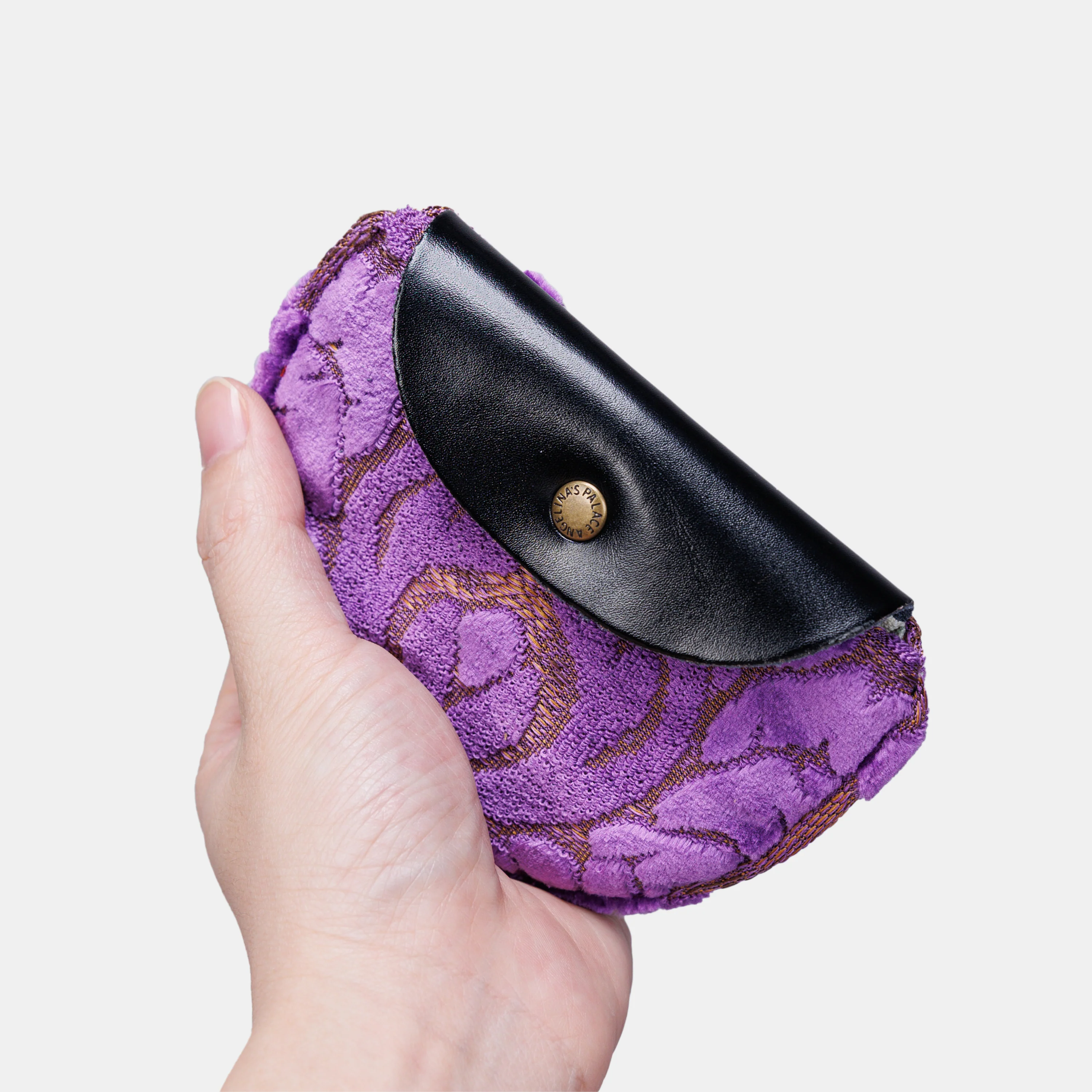 Burnout Velvet Purple Rosary Bag