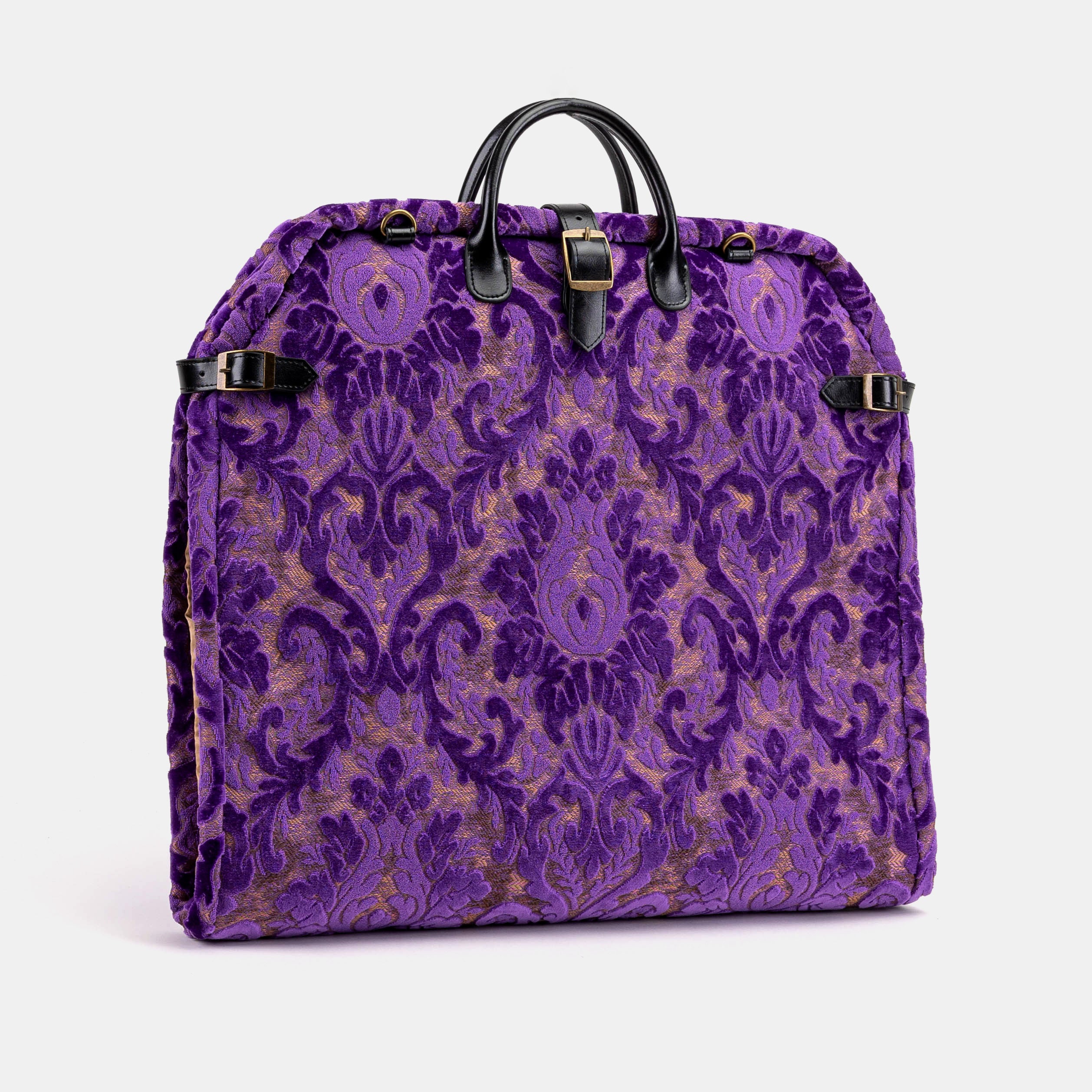 Burnout Velvet Purple Carpet Garment Bag - Image 3