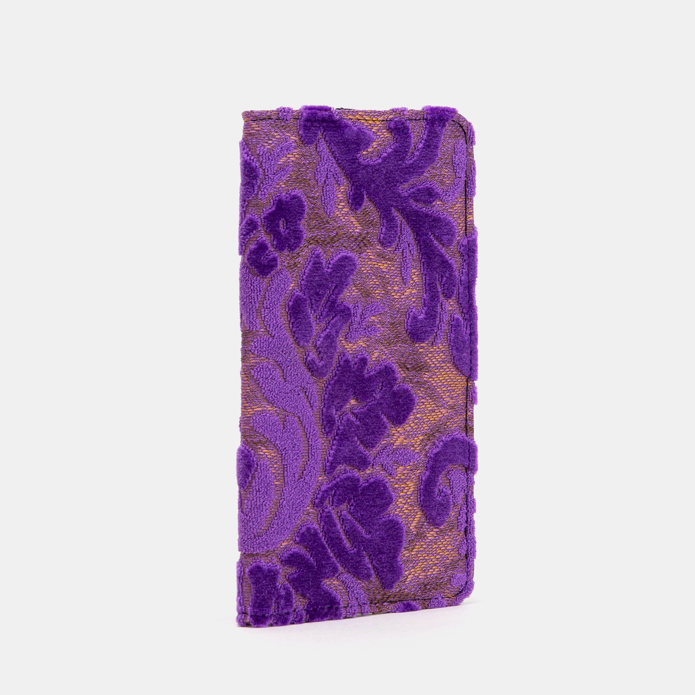 Burnout Velvet Purple Checkbook Cover - Image 2