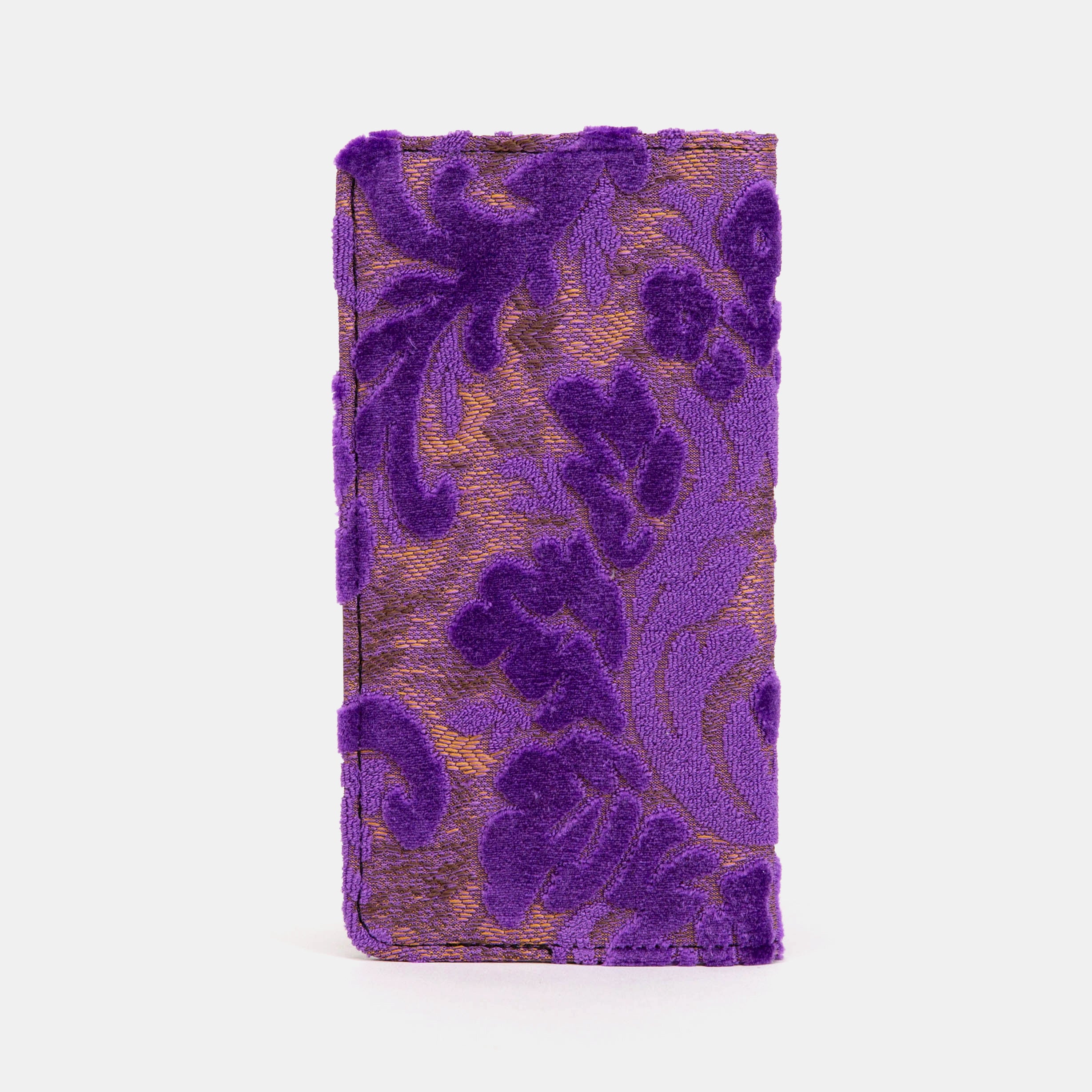 Burnout Velvet Purple Checkbook Cover - Image 6