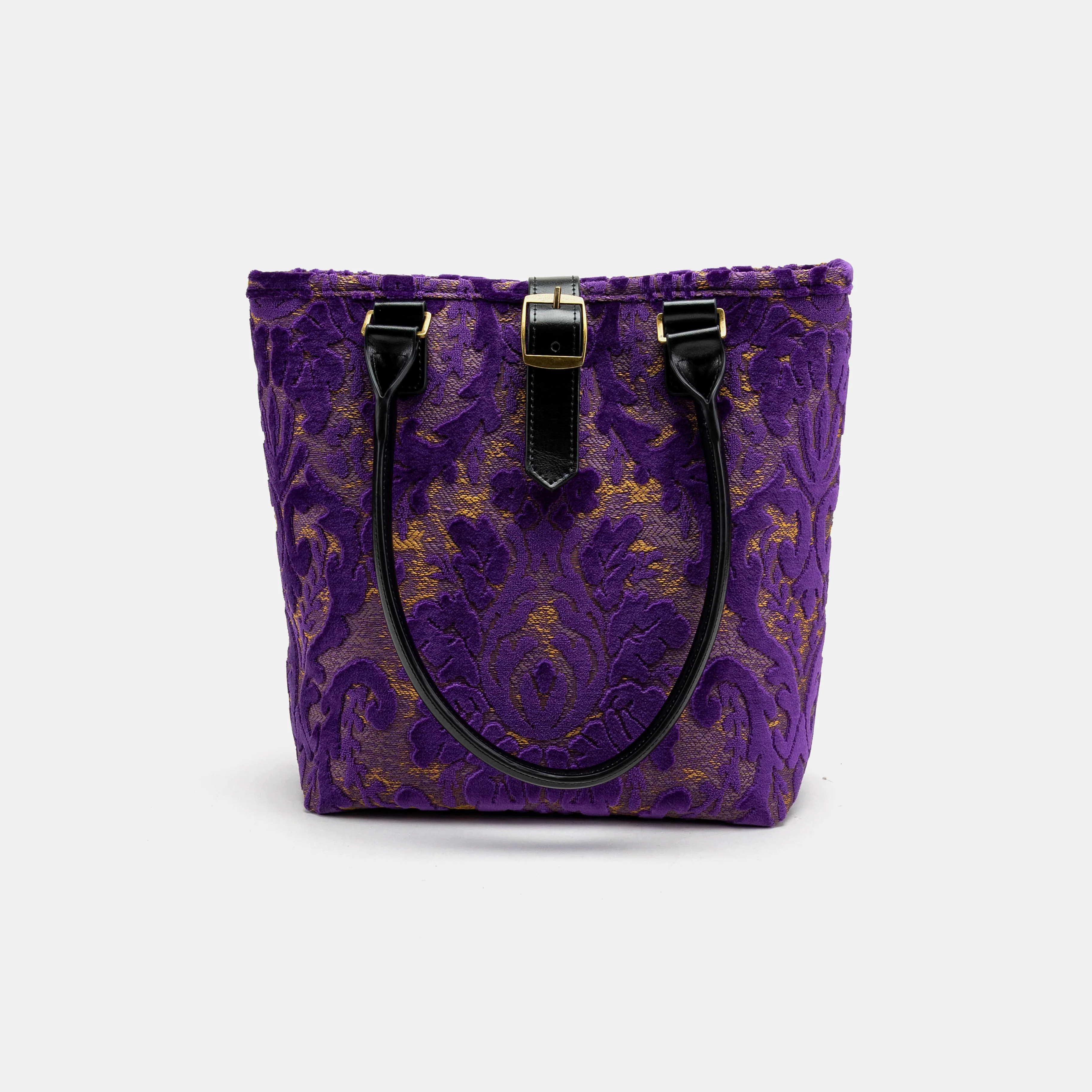 Burnout Velvet Purple Everyday Tote - Image 4